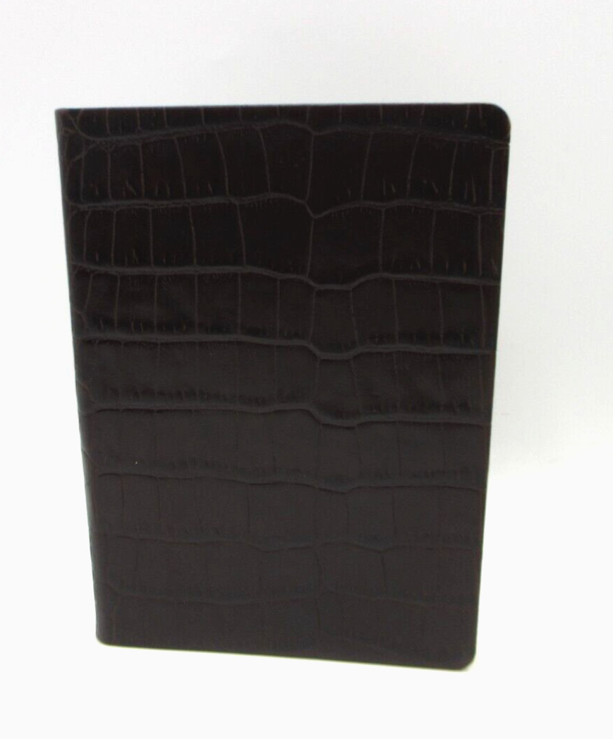United States Travel Journal 6″ Soft Leather Cover Graphic Image Crocodile BLACK