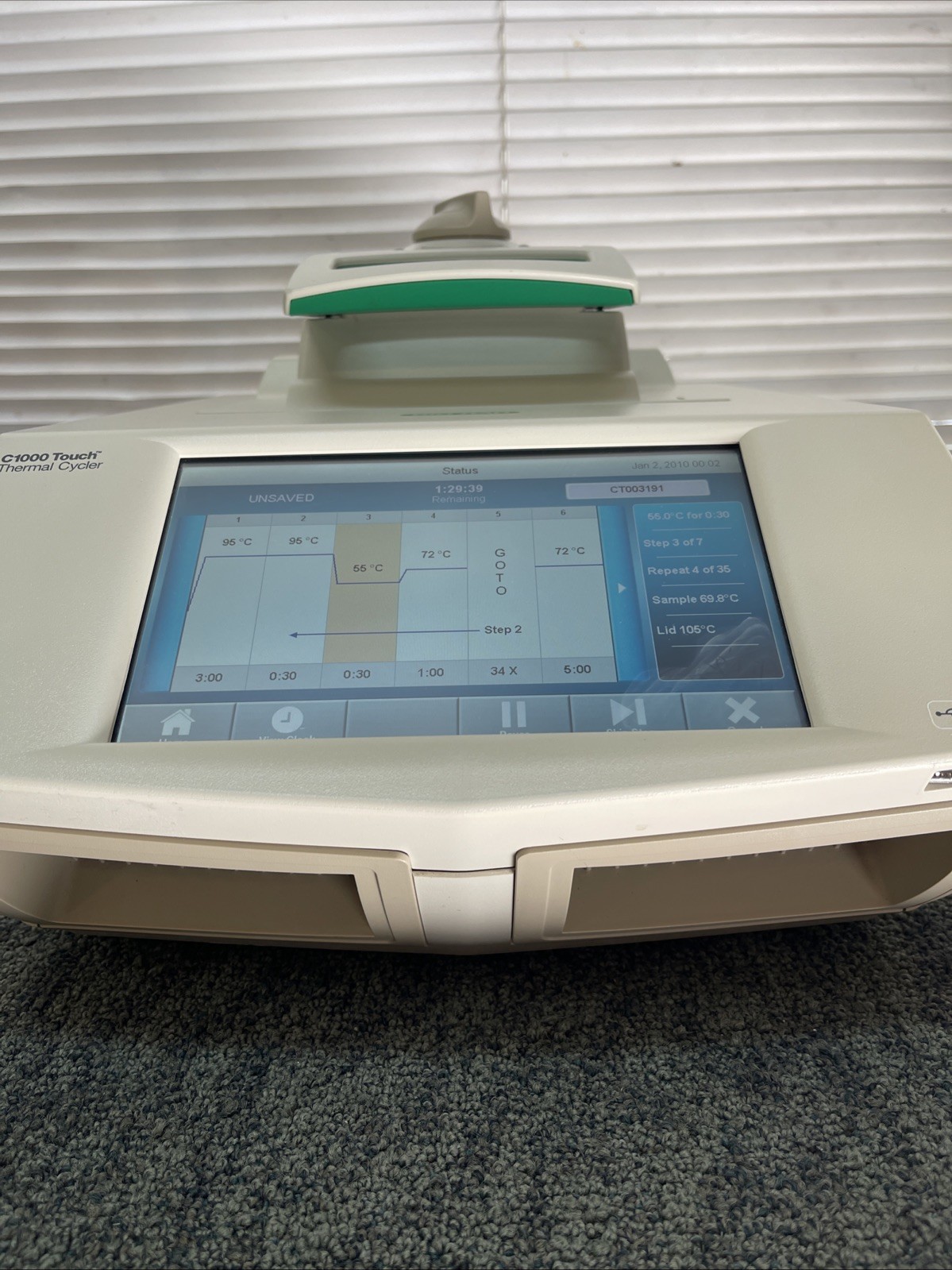 Bio-Rad C1000 Touch Real-Time PCR Thermal Cycler w 96 Well Reaction Module AS IS