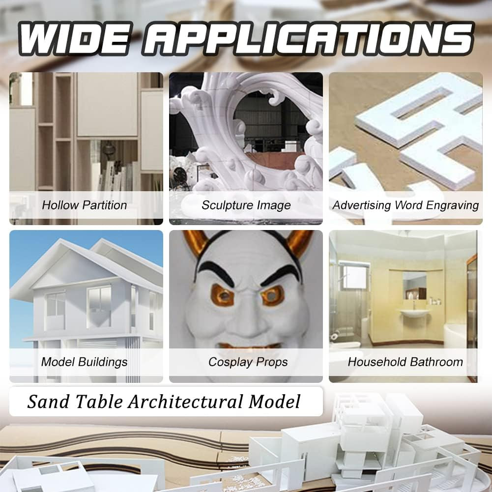 5 Pcs 1mm 11.8×15.7 Inch White PVC Foam Sheet Expanded PVC for Crafts DIY