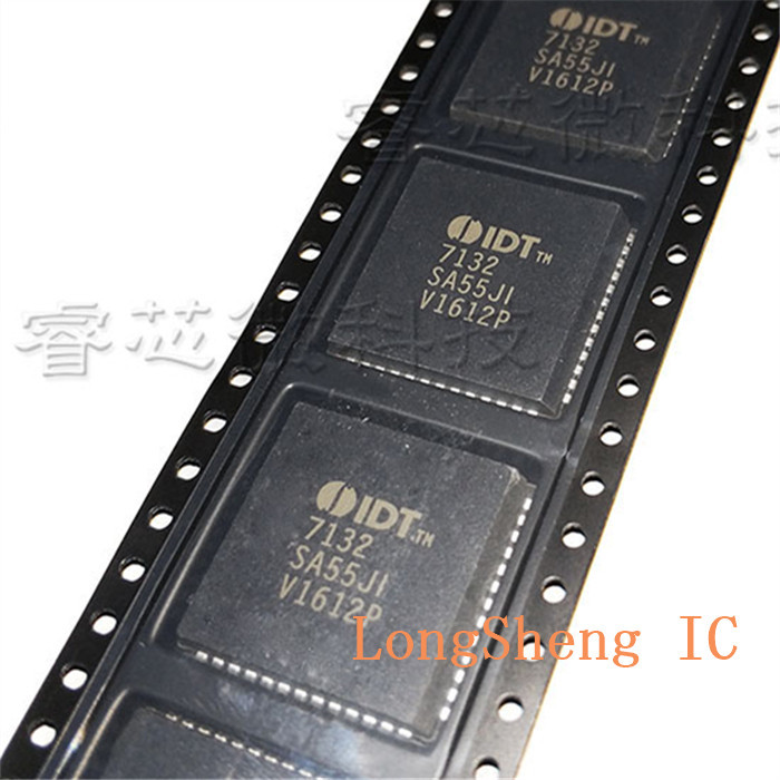 IDT7132SA55J IDT High Speed Dual Port Static RAM SRAM 16k-Bit 55ns 52 Pin PLCC