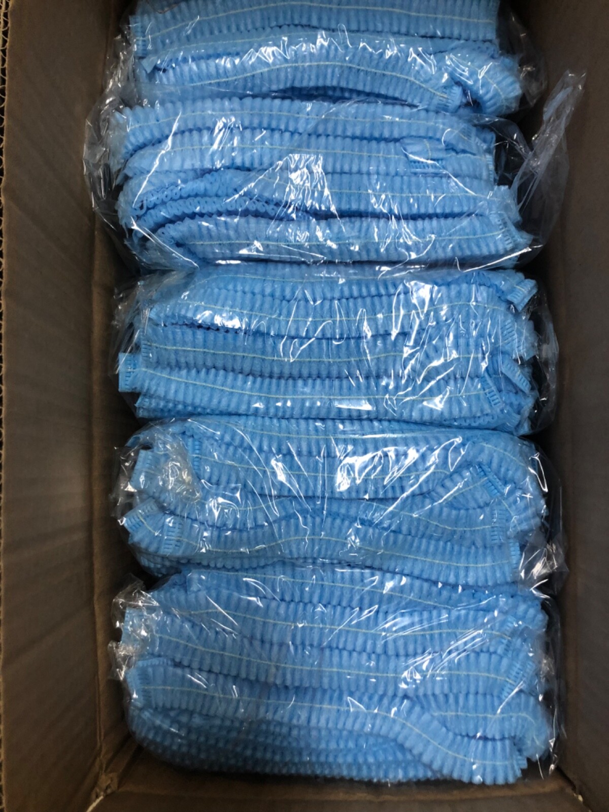 1000 Case – Medline 24″ Blue Bouffant Cap Non Woven Disposable Hairnet CRI1404A