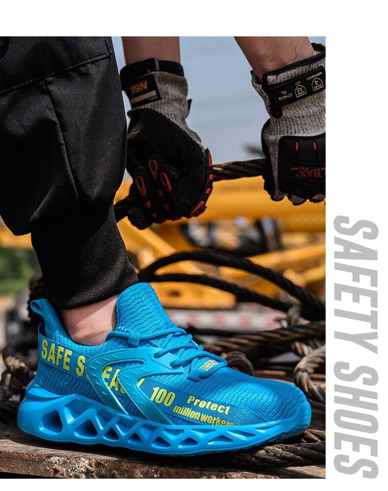 Safety Shoes Mens Work Shoes Steel Toe Cap Lightweight Walking Protective Shoes 311