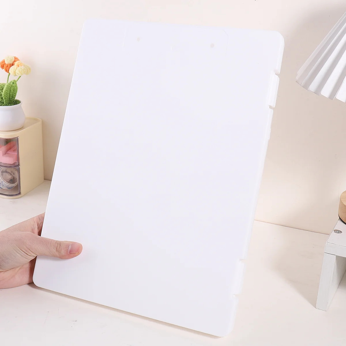 1Pc A4 Writing Board File Box, 2-In-1 A4 Document and Photo Multifunctional Stor