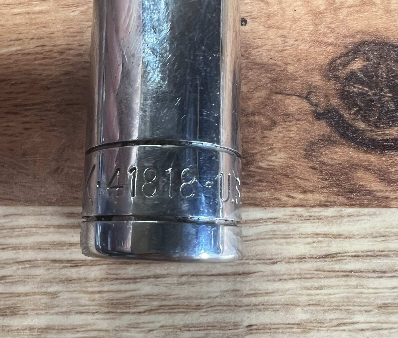 SK Tools 1/2″ Drive, 9/16″, 6 Point, Deep Chrome Socket 41818 USA