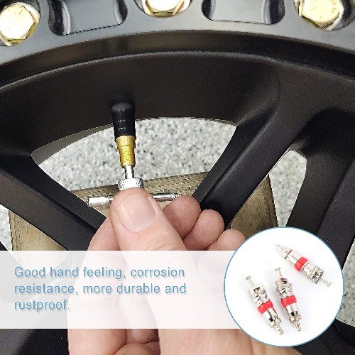 100Pcs Premium Tire Valve Cores, Universal Replacement for Most Cars, Trucks, Mo