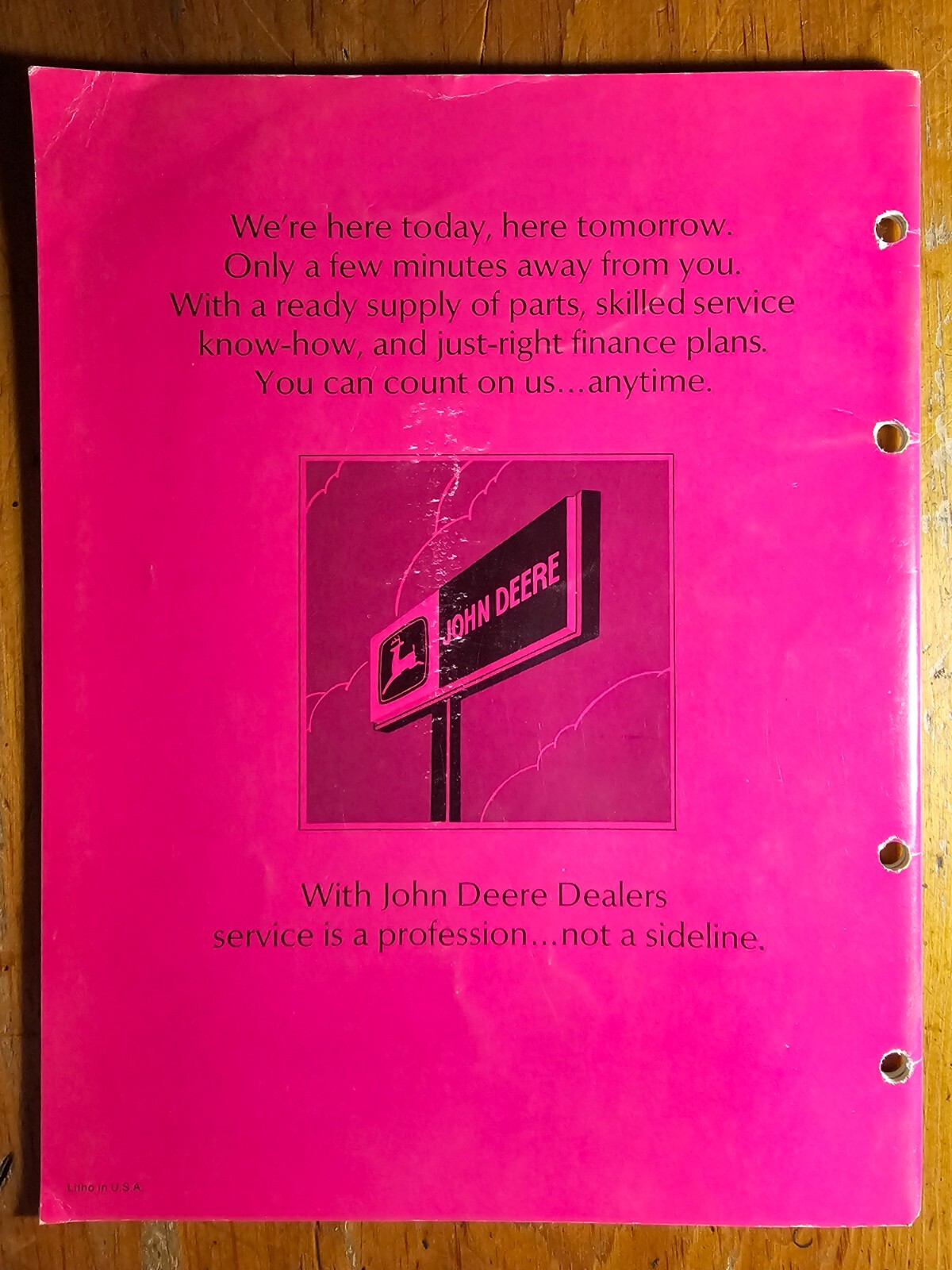 John Deere 451 651 Toolbar Fertilizer Unit Owner Operator’s Manual OM-B25495 C1