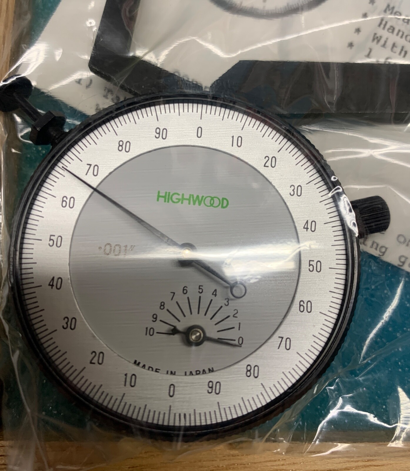 HIGHWOOD 3.250-4.250″ Dial Caliper – No. B0-9E – 0.001″ GRADS. – NEW IN BOX