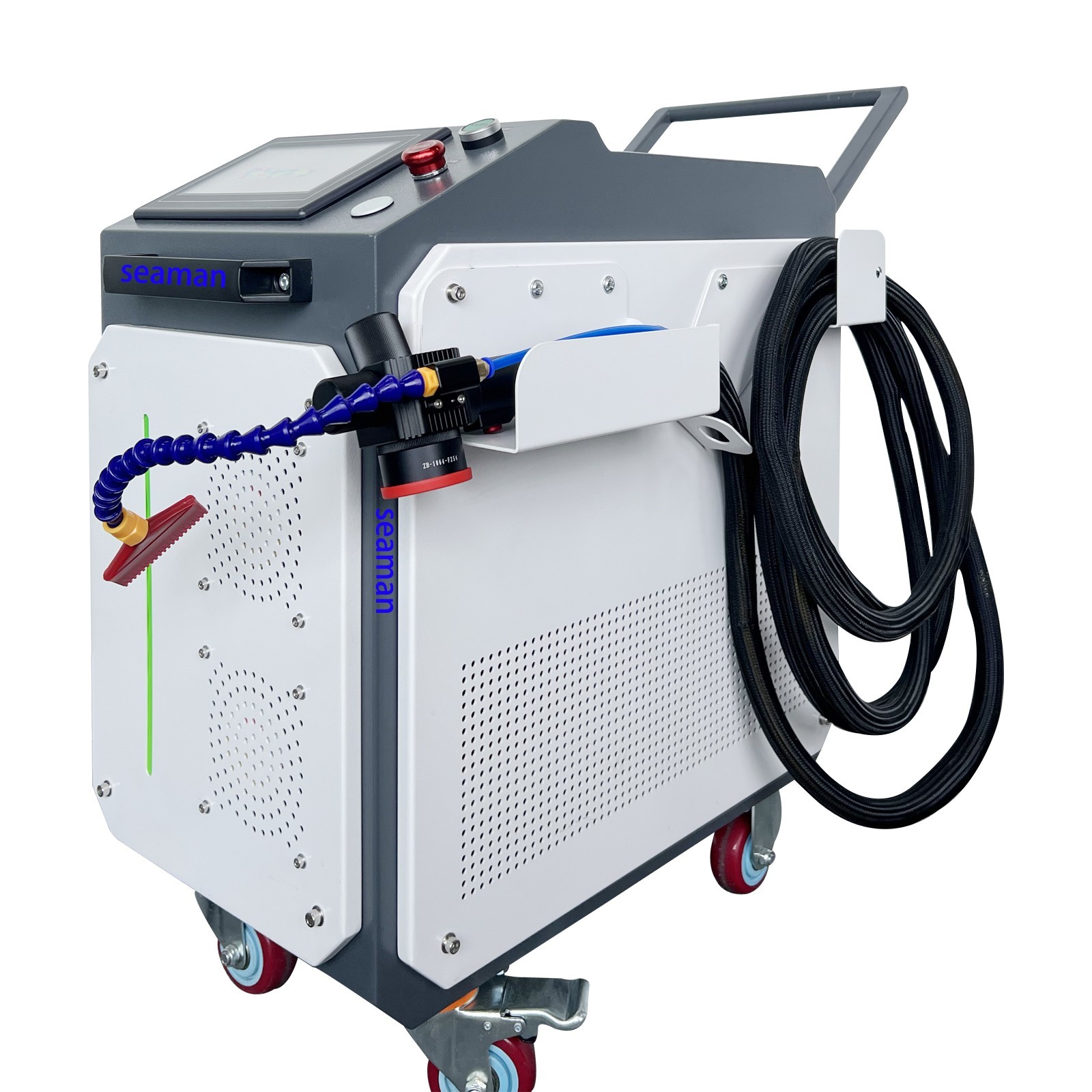 US SHIP 300W JPT Pulsed Laser Cleaning Machine Wood Laser Rust Oil Paint Removal