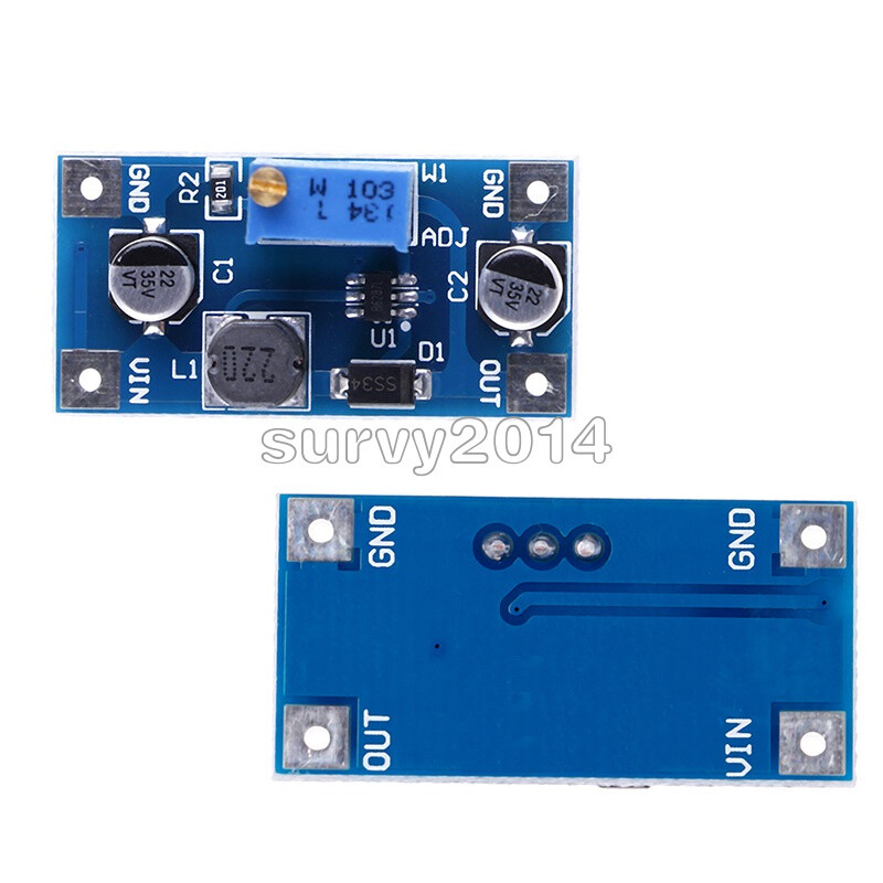 2A DC-DC Boost Step up Volt Converter Power Supply 2V-24V to 3v 5v 6v 9v 12v 19v