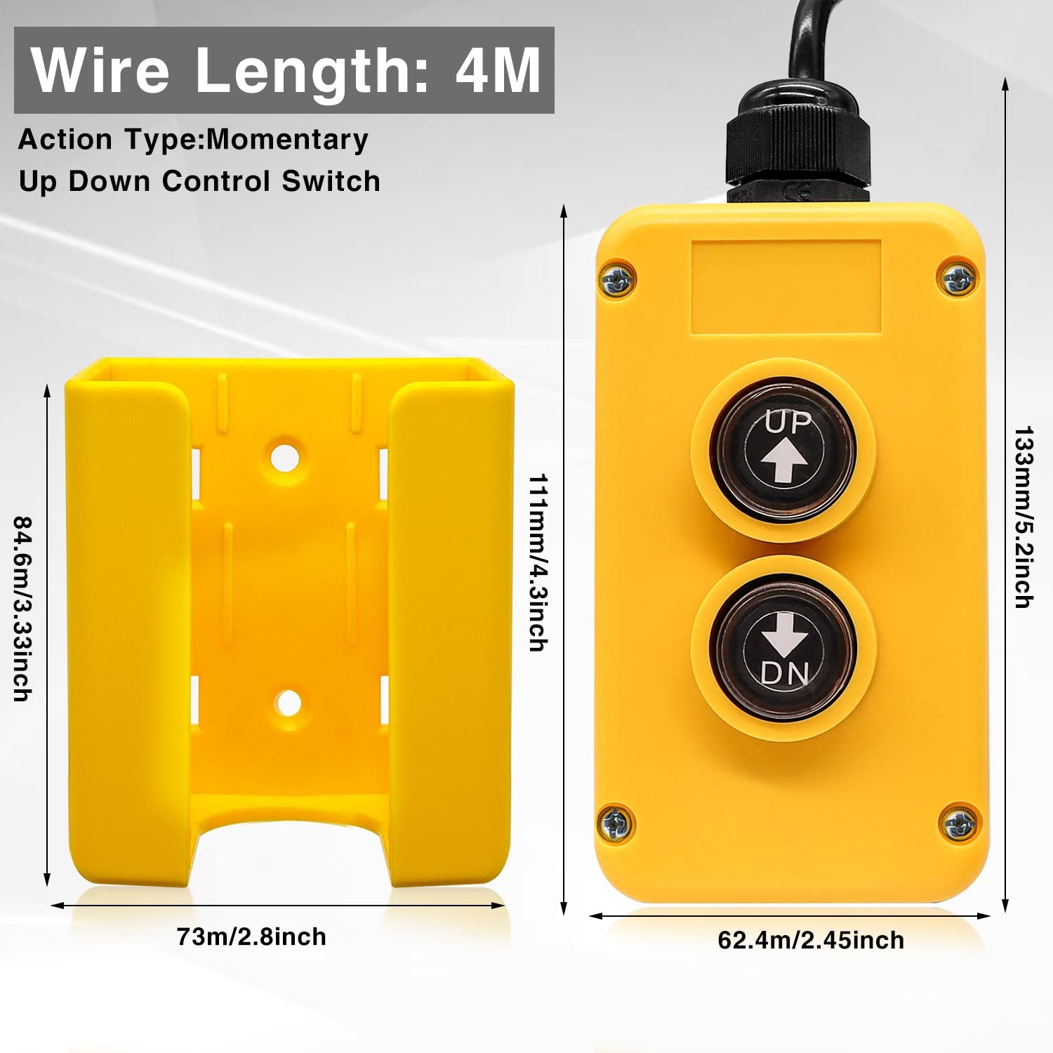 Taiss 4 Wire Dump Trailer Remote Control Switch 12V DC – Industrial…