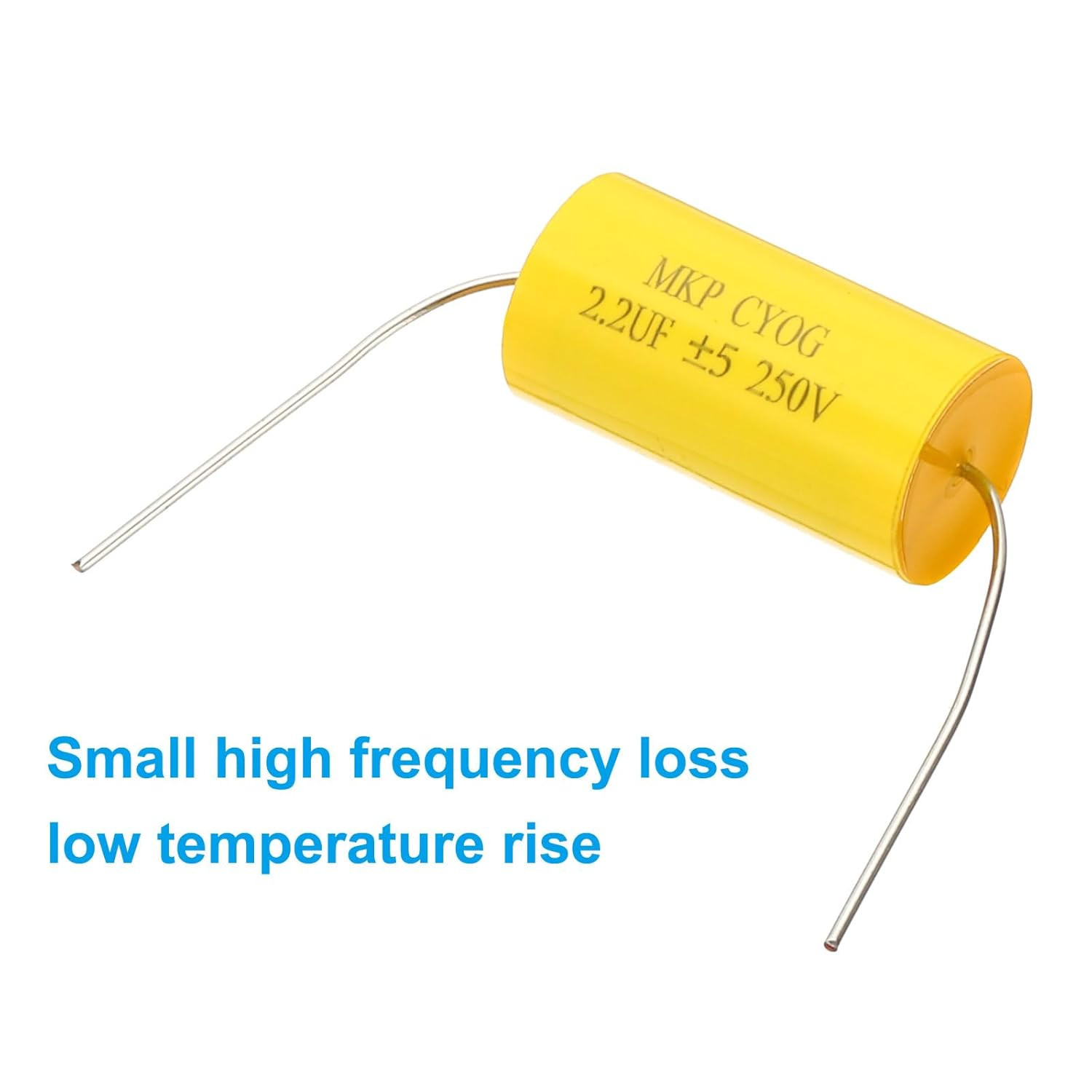Patikil 2.2Uf 250V Frequency Divider Capacitor, 5 Pcs Axial Audio Speaker