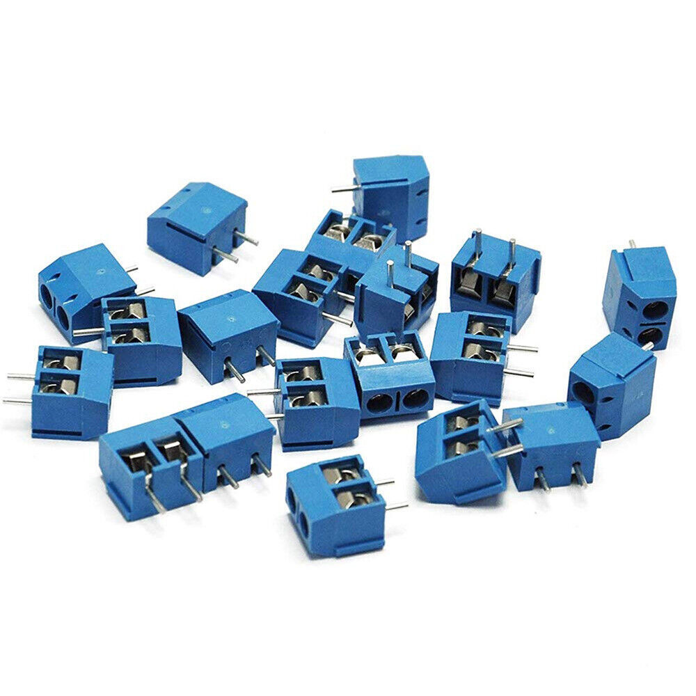 60x KF301-2P/3P PCB Mount Screw Terminal Block Connector Brass 2/3Pin 5mm Pitch