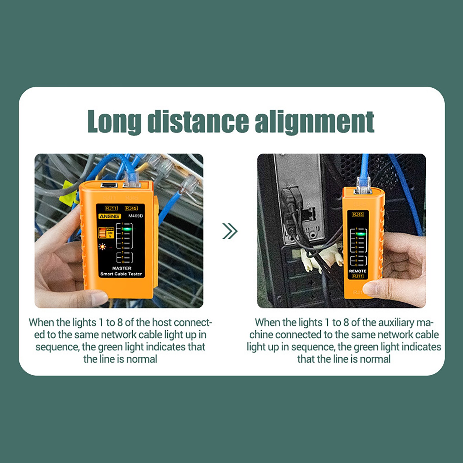 Networks Cable Tester Tool Ethernet RJ45 RJ11 LAN Wire Telephone Cable Tester s