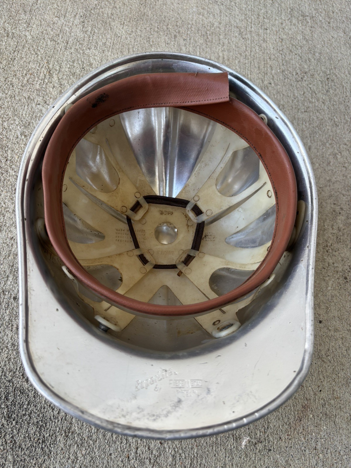 Vintage Fibre-Metal Superlite Aluminum Hard Hat. Made in USA!