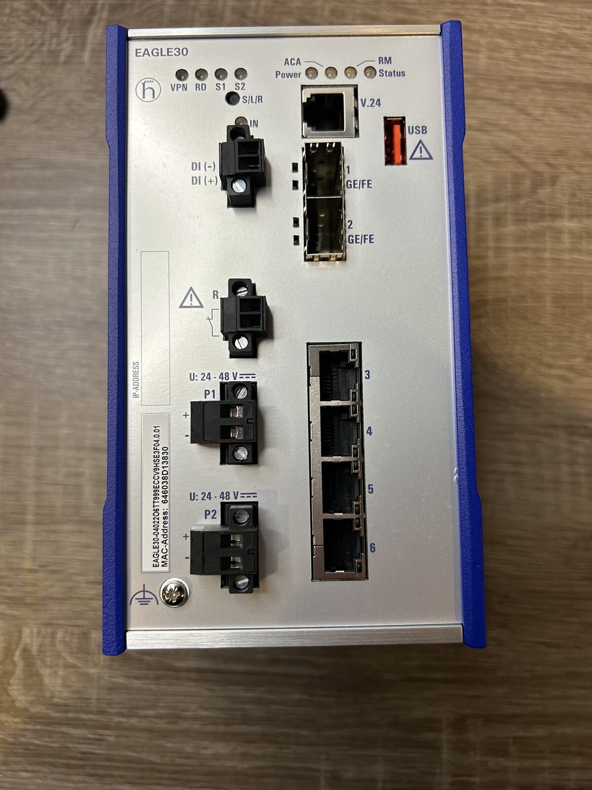 Belden Hirschmann Eagle 30 Industrial Security Router Rail Switch 04.0.01