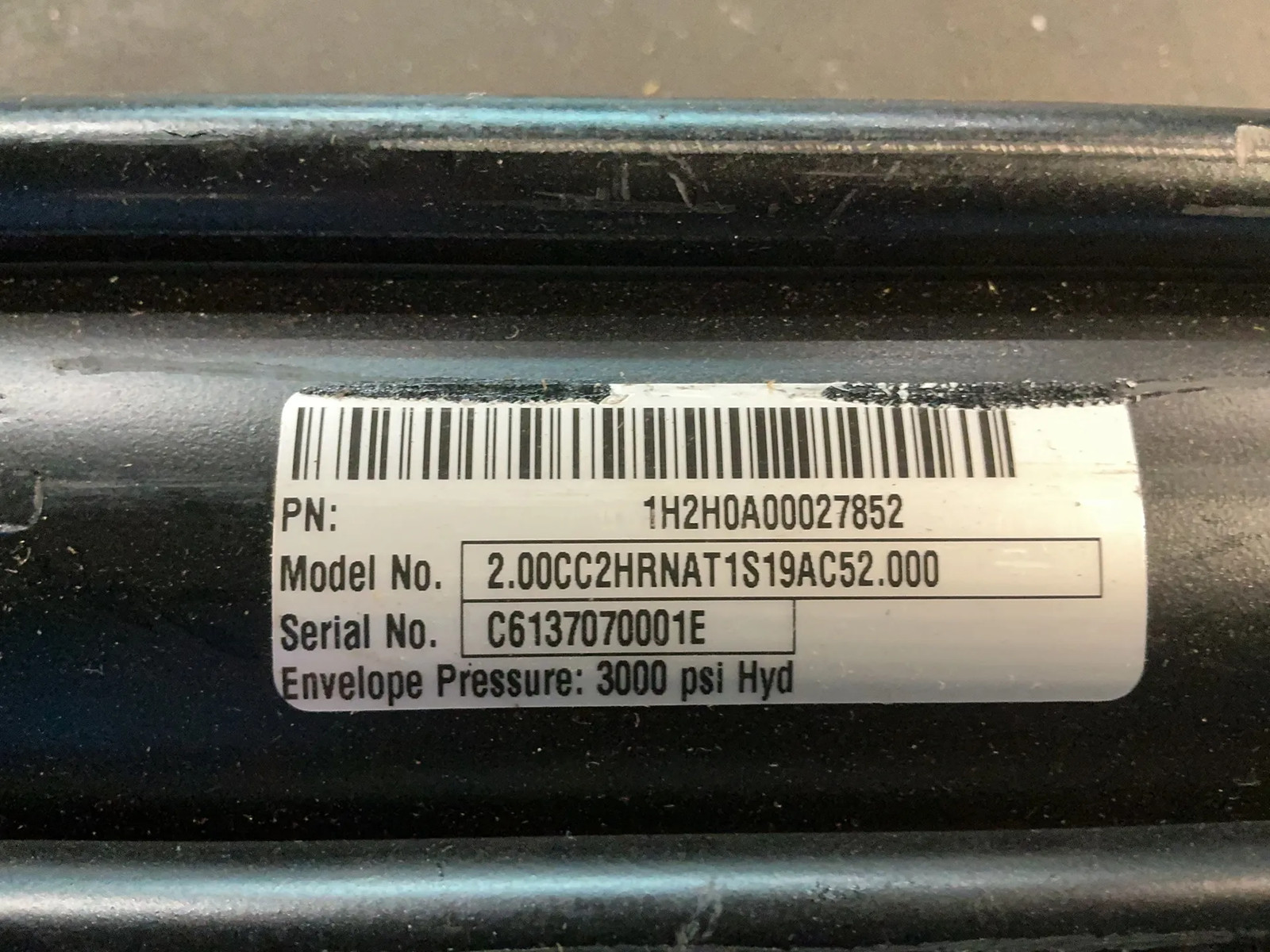 PARKER CYLINDER 2.00CC2HRNAT1S19AC52.000