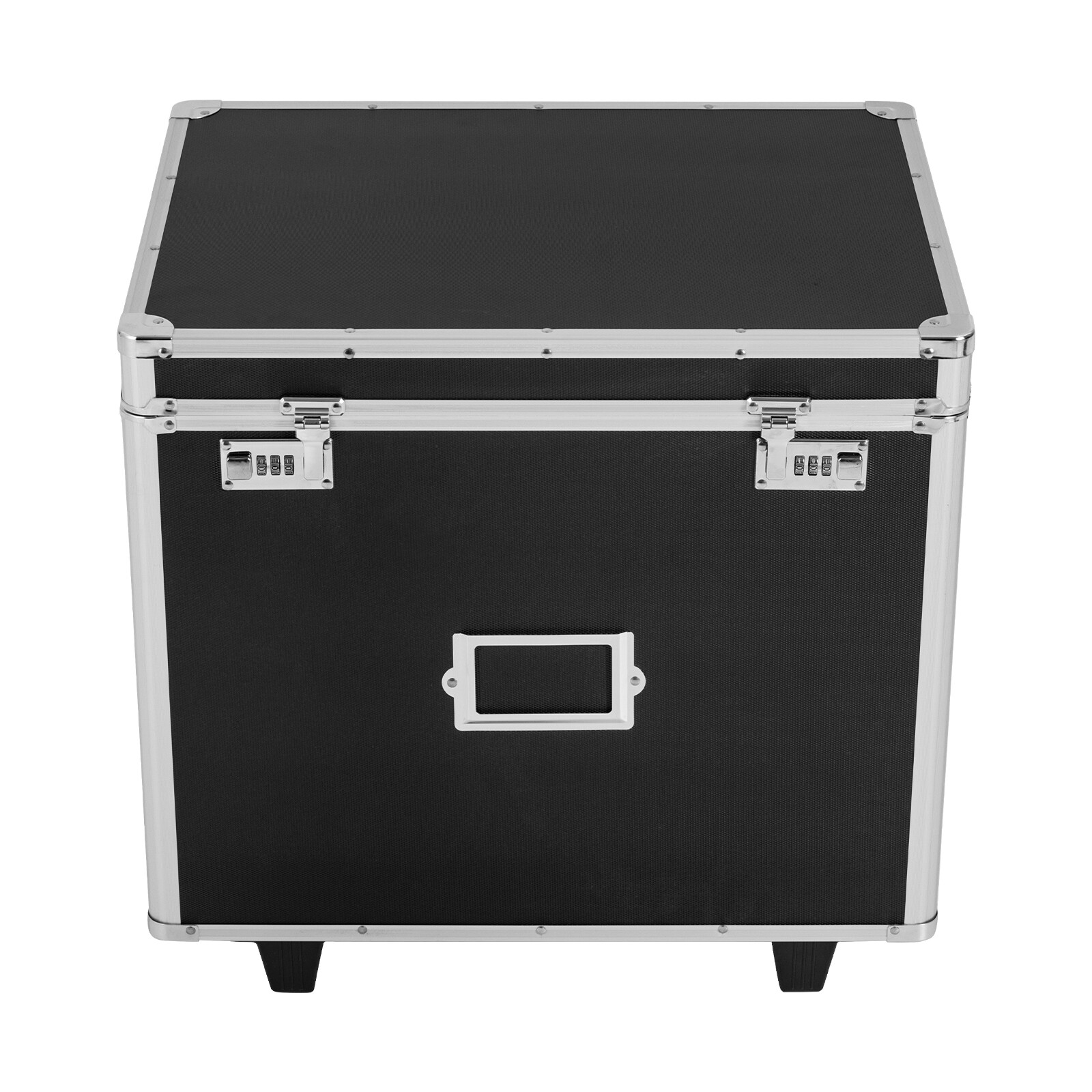 Locking File Chest File Rails Letter/Legal Files Storage Box with Wheels&Handle