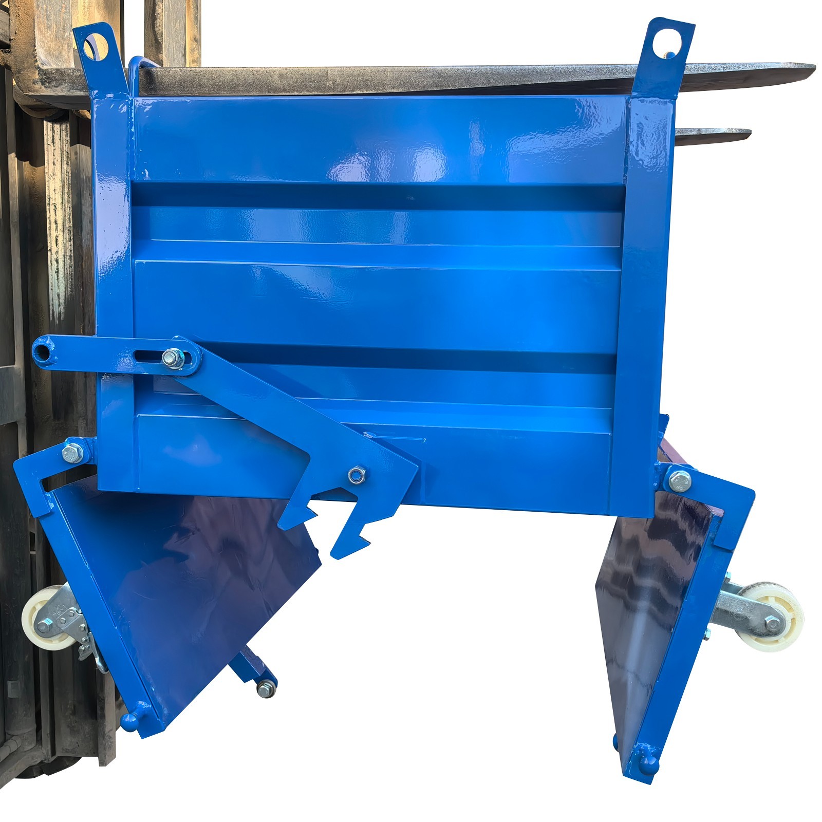 Construction Waste Scrap Bin Self-Dumping Steel Chip Containers for Forklifts