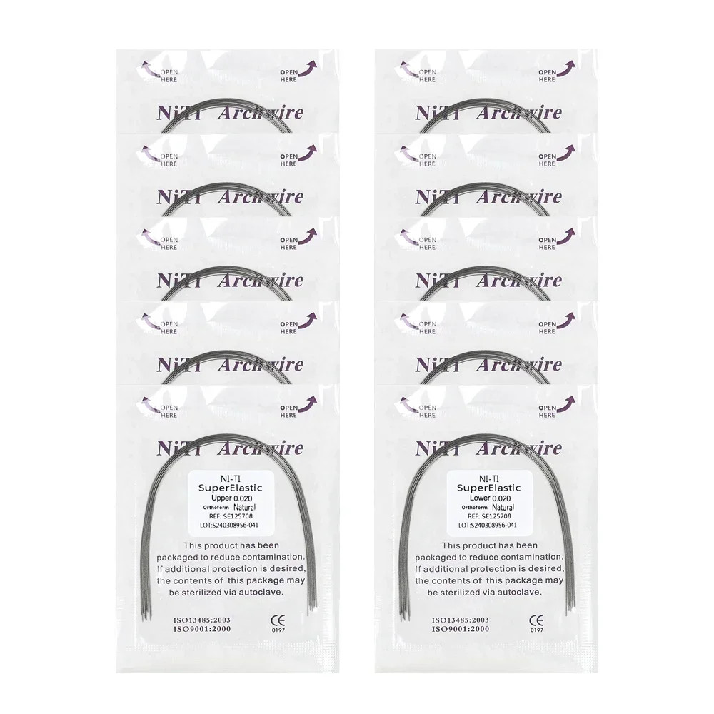Dental Super Elastic Niti Round Arch Wires Arch Wire for Bracket Braces Alambre