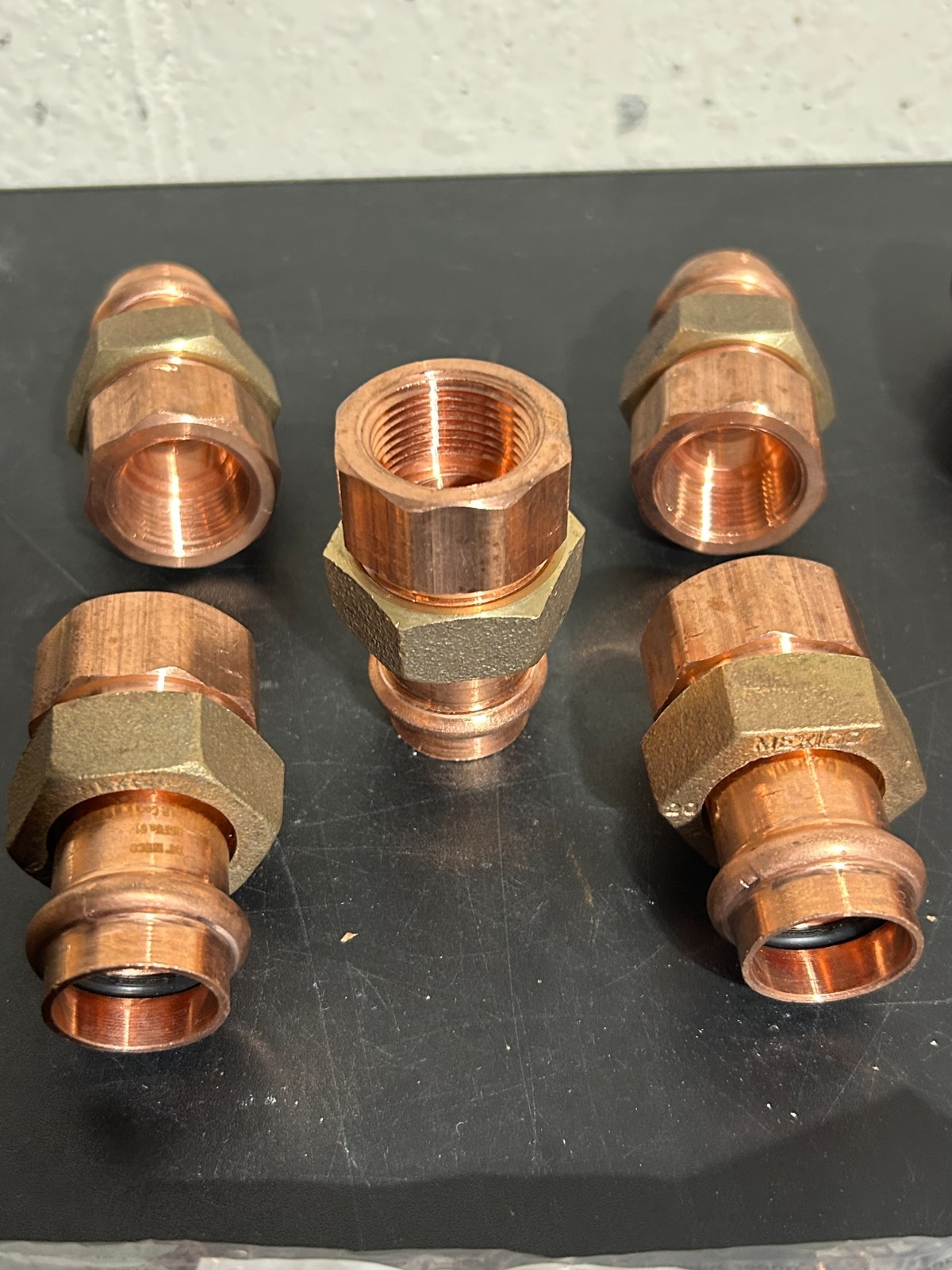 PROPRESS NIBCO 3/4″ P x MALE – P x P – P x FEMALE – UNIONS VIEGA (5) EACH = 15