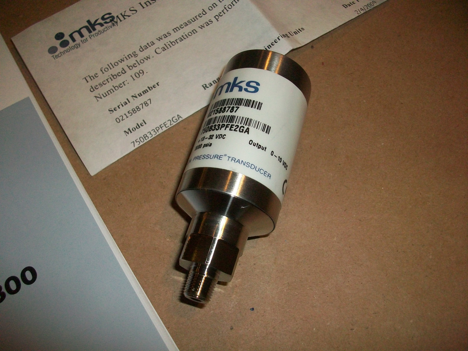 MKS Baratron Pressure Transducer 750B33PFE2GA 3000psia UNUSED