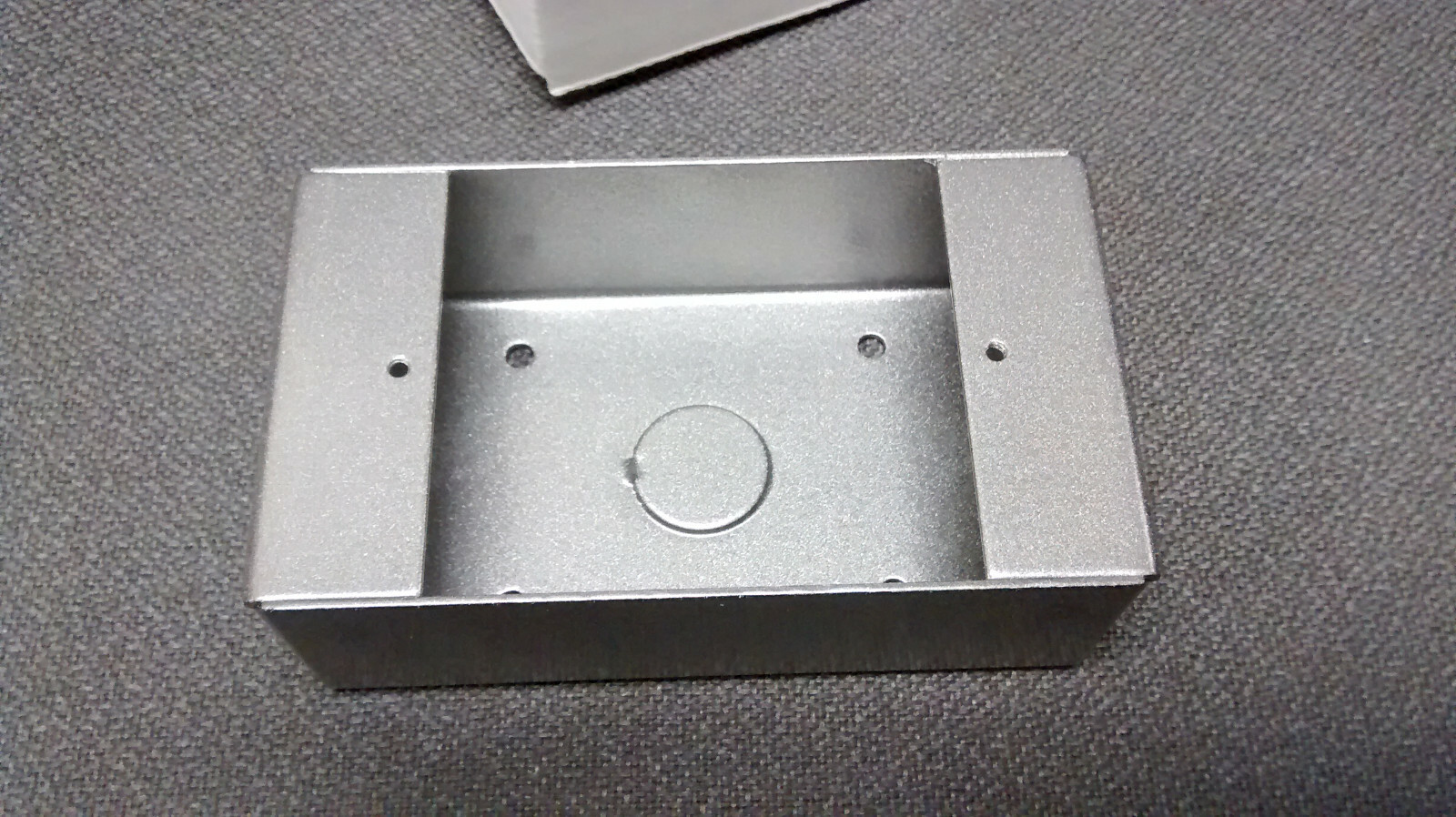 Fire Alarm Door Holder Back Box Only, Powder Coated Chrome Finish, RSG #DHBBPC