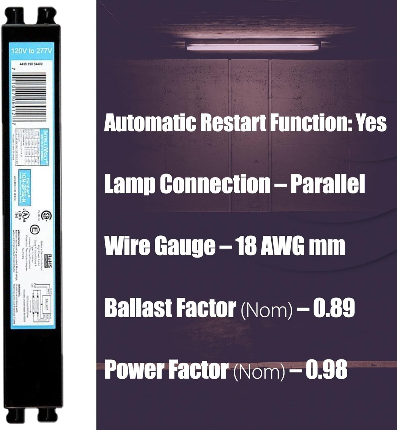 Indoor/Outdoor Centium Electronic Ballast – 10 Pack