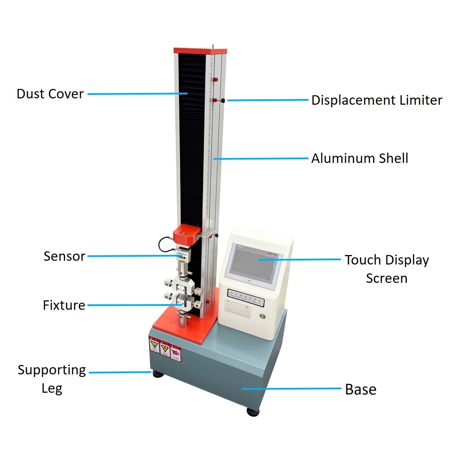 Universal Tensile Strength Testing Machine (200kg, 110V, 50-300mm/min)