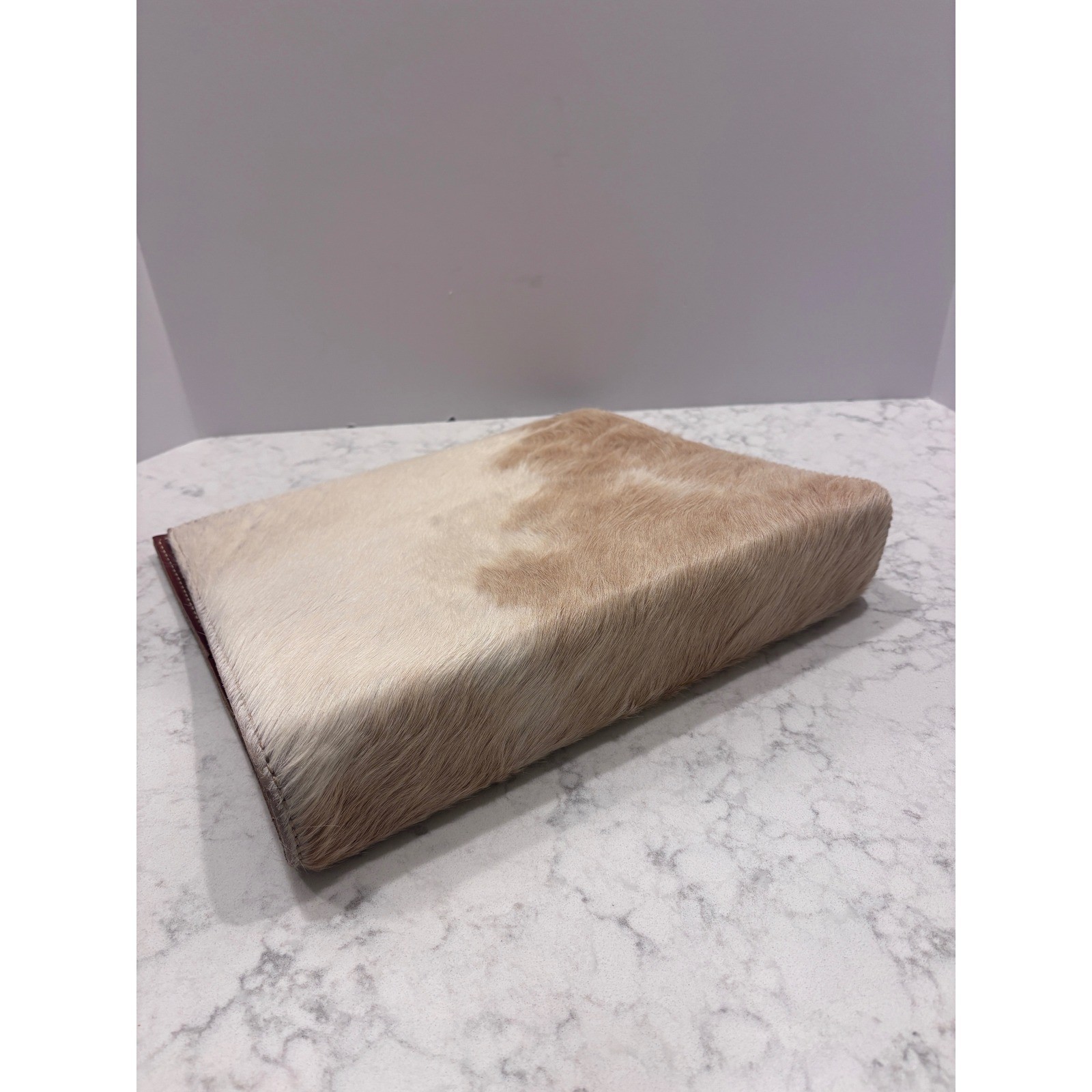 Genuine Cowhide Leather 3 Ring Binder Cover Tan Western Handmade Photo Album