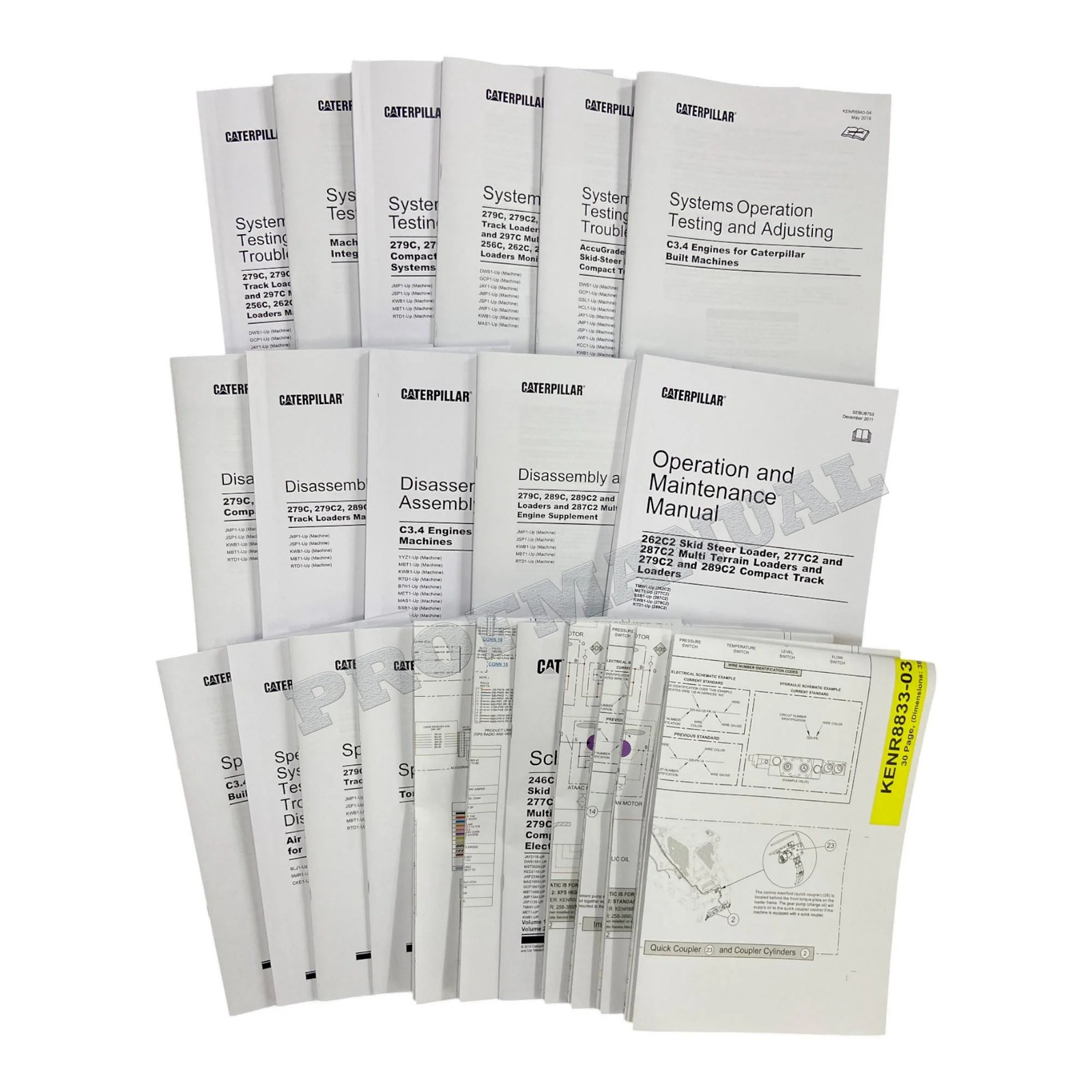 Caterpillar 279C 279C2 289C 289C2 299C Compact Track Loader Full Service Manual