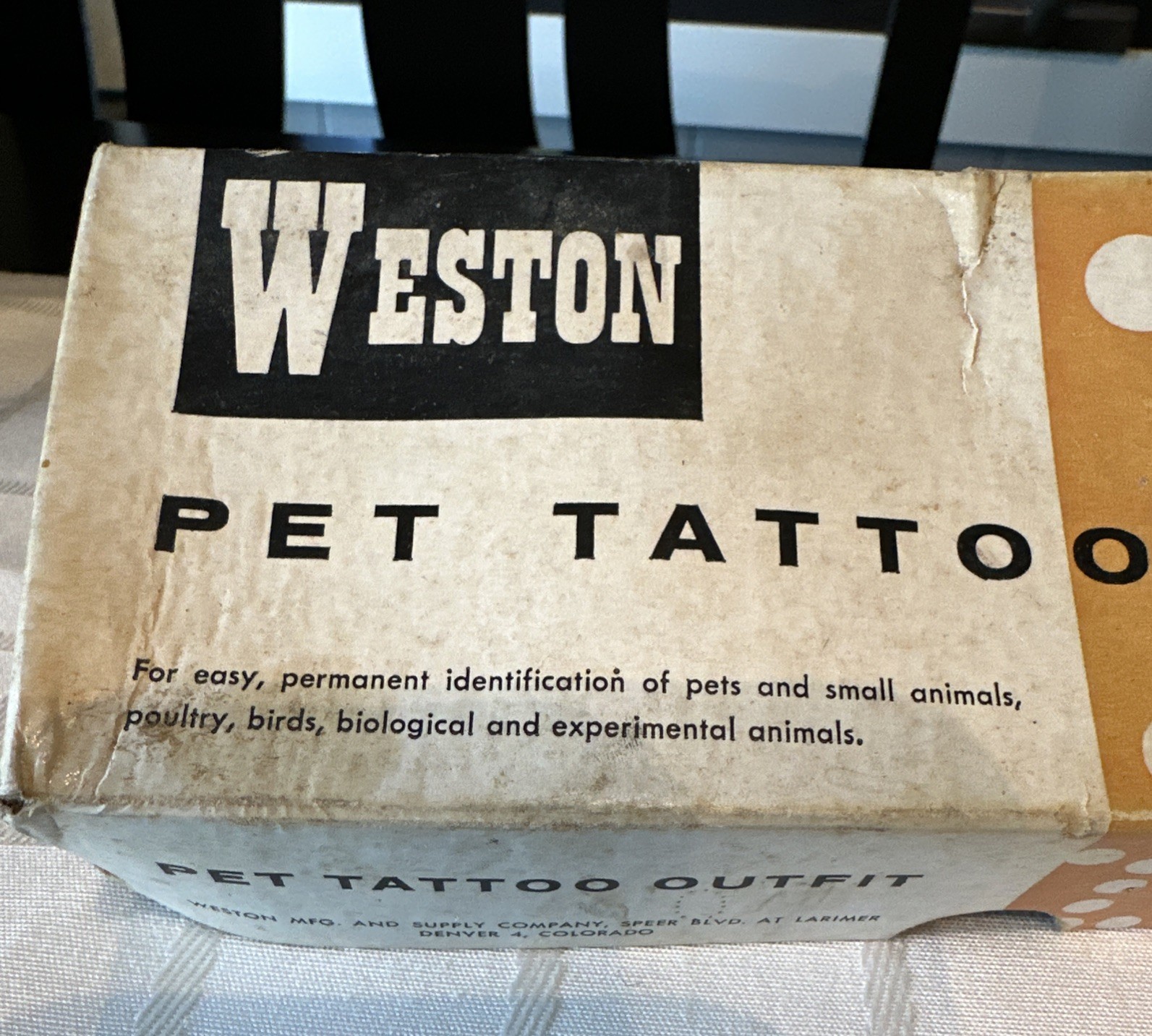 Weston Mfg Supply Co Pet Tattoo Outfit Vintage 10 Stamps 1-10 Pets & Sm Animals