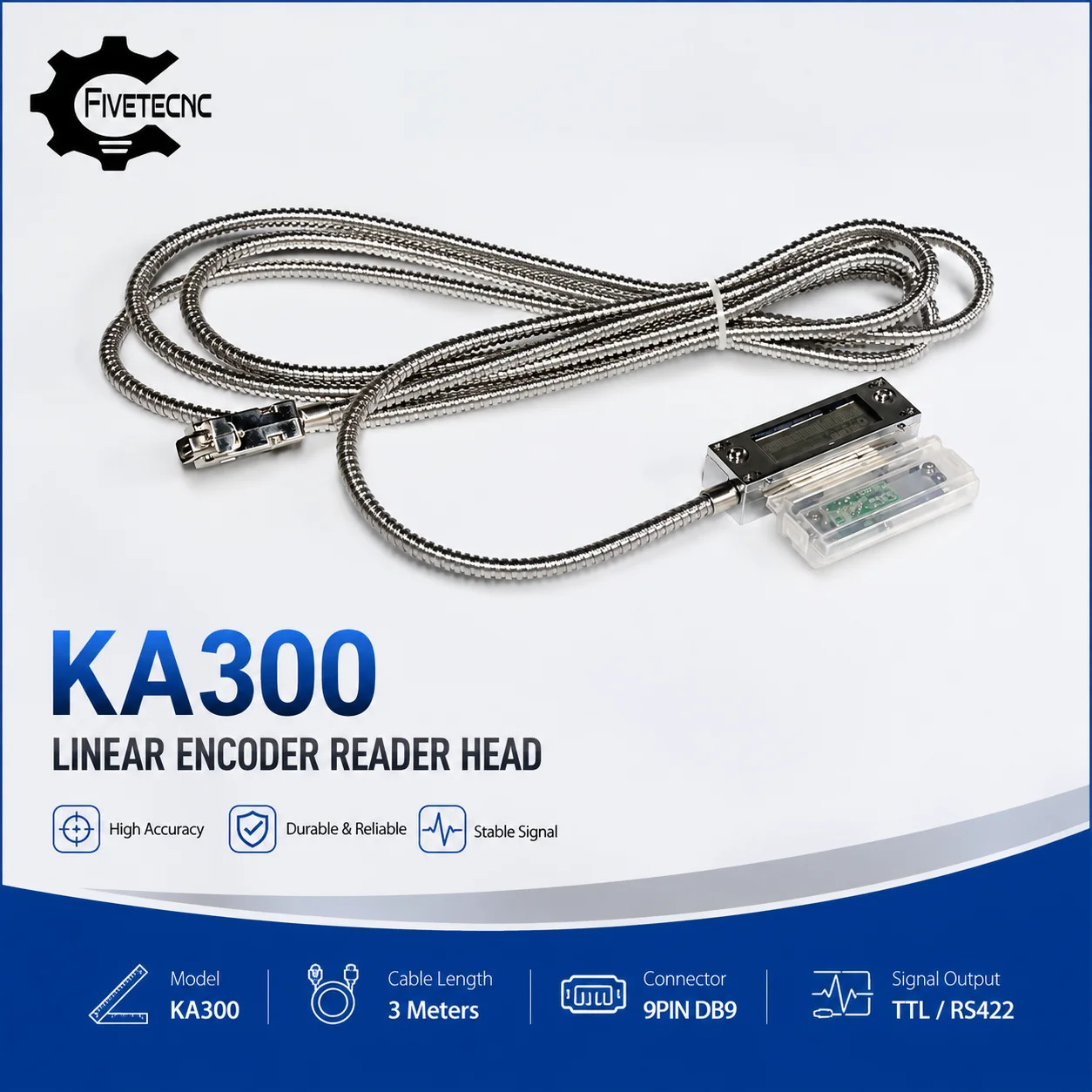 Reader Head Sensor Encoder for KA300 KA600 Linear Scale Series TTL 5V 0.005MM