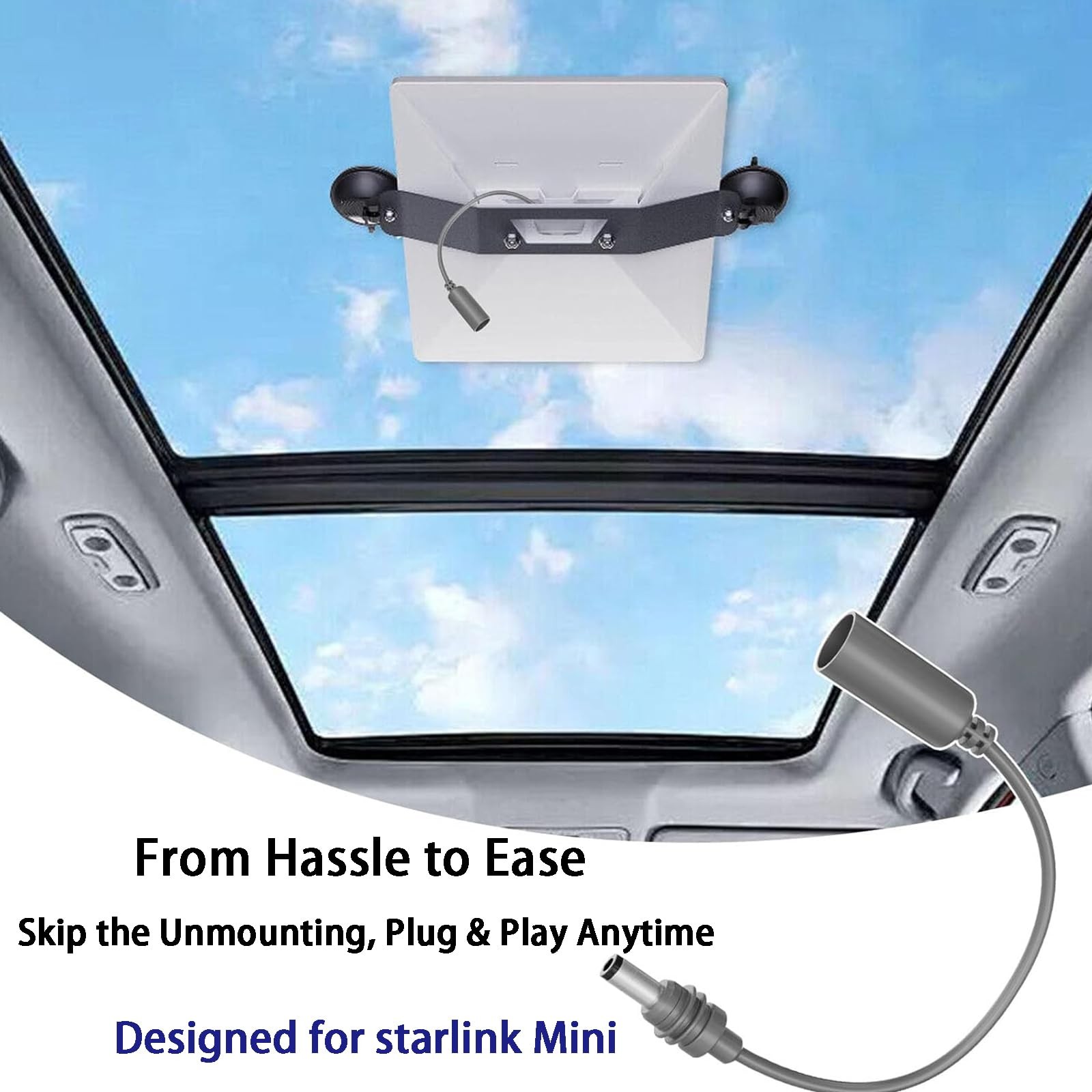 Starlink Mini DC Cable Connector Female to Female Waterproof Power Adapter, P
