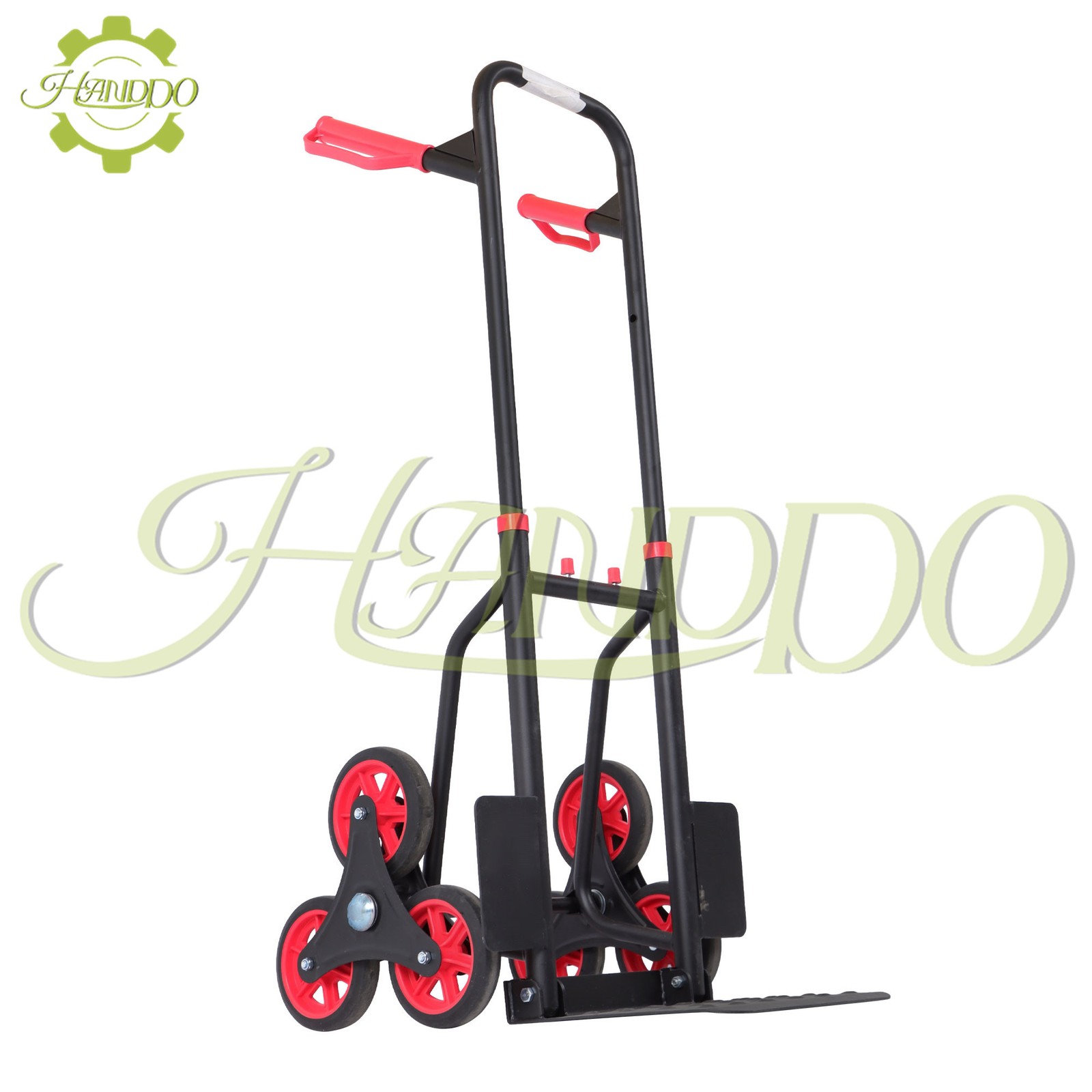 Stair Climbing Hand Truck 440lb, Heavy Duty Dolly Cart for Stairs &6″ TPR Wheels
