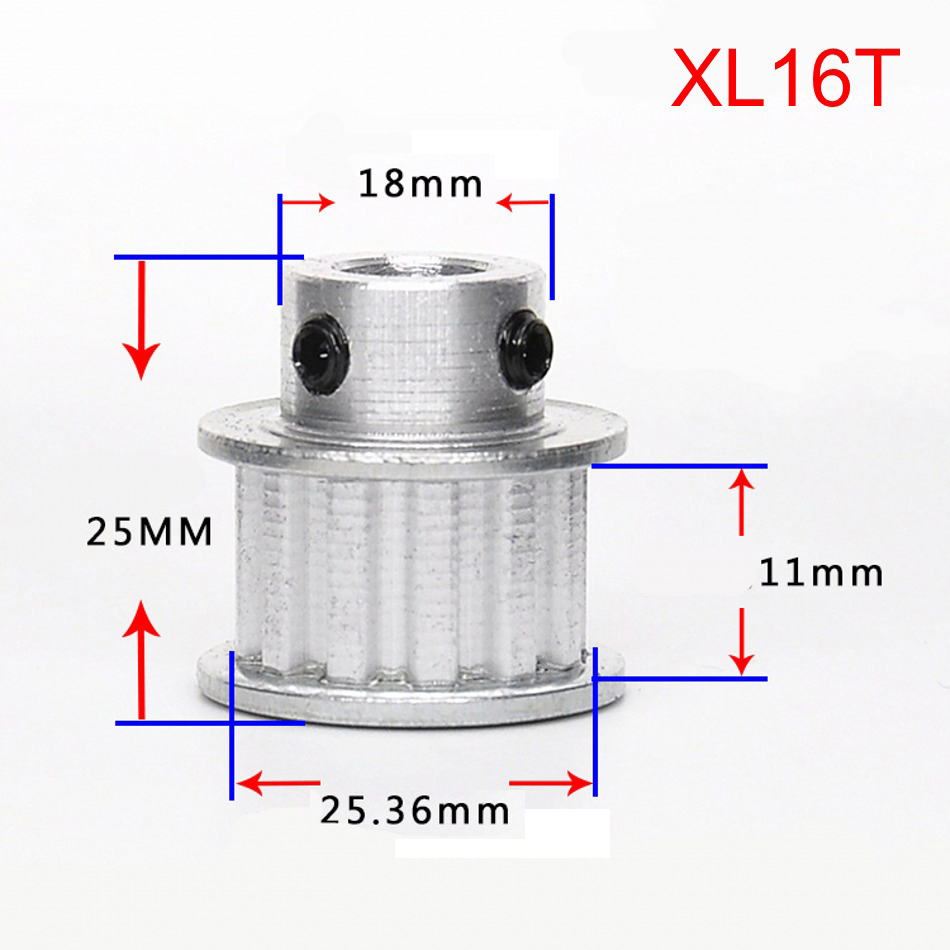 XL 10T-100T Timing Belt Pulley Synchronous Wheel Select Bore for 10mm Width Belt