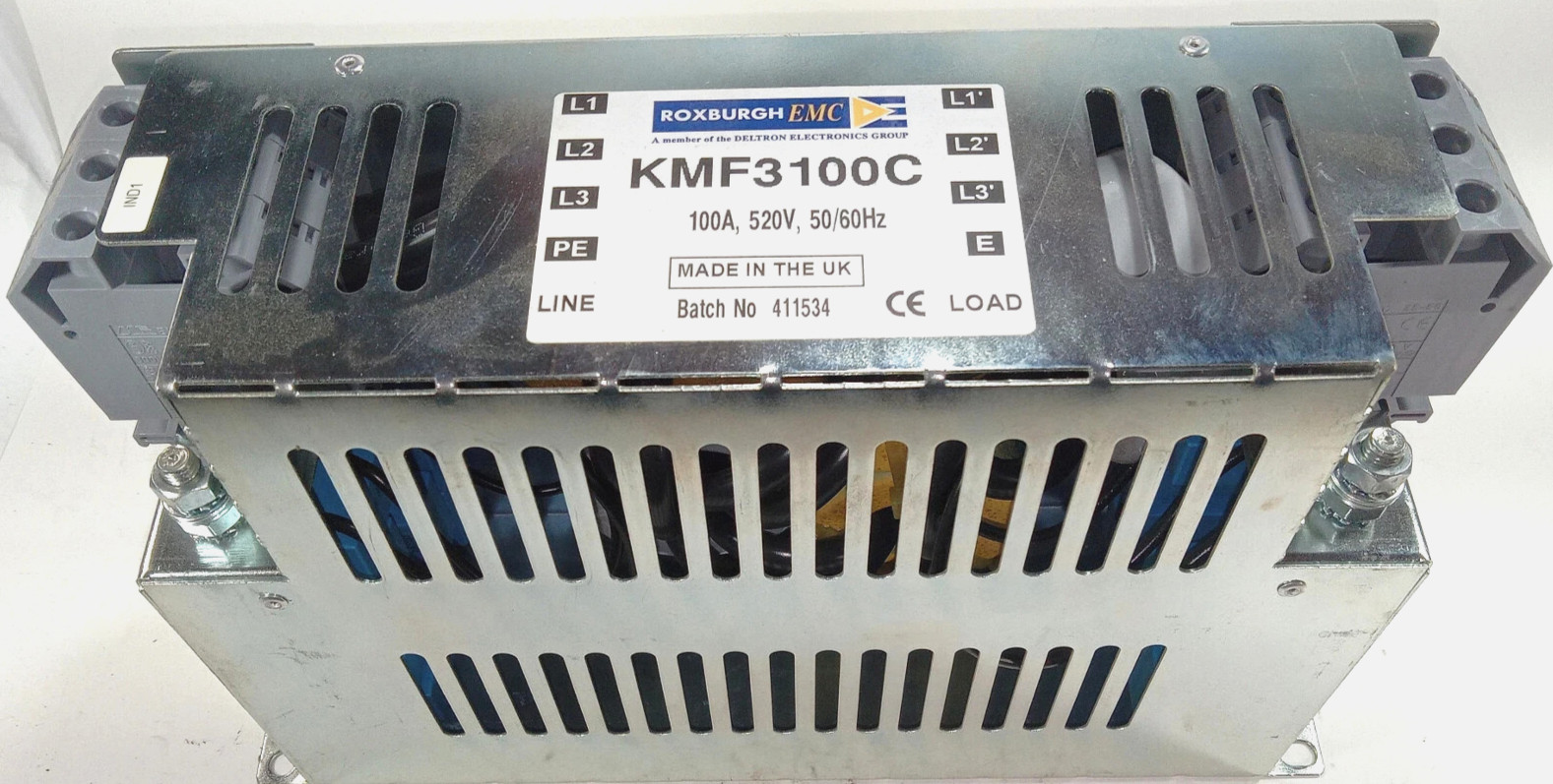 Roxburgh EMC KMF3100C 100A 520V Line Filter – WARRANTY