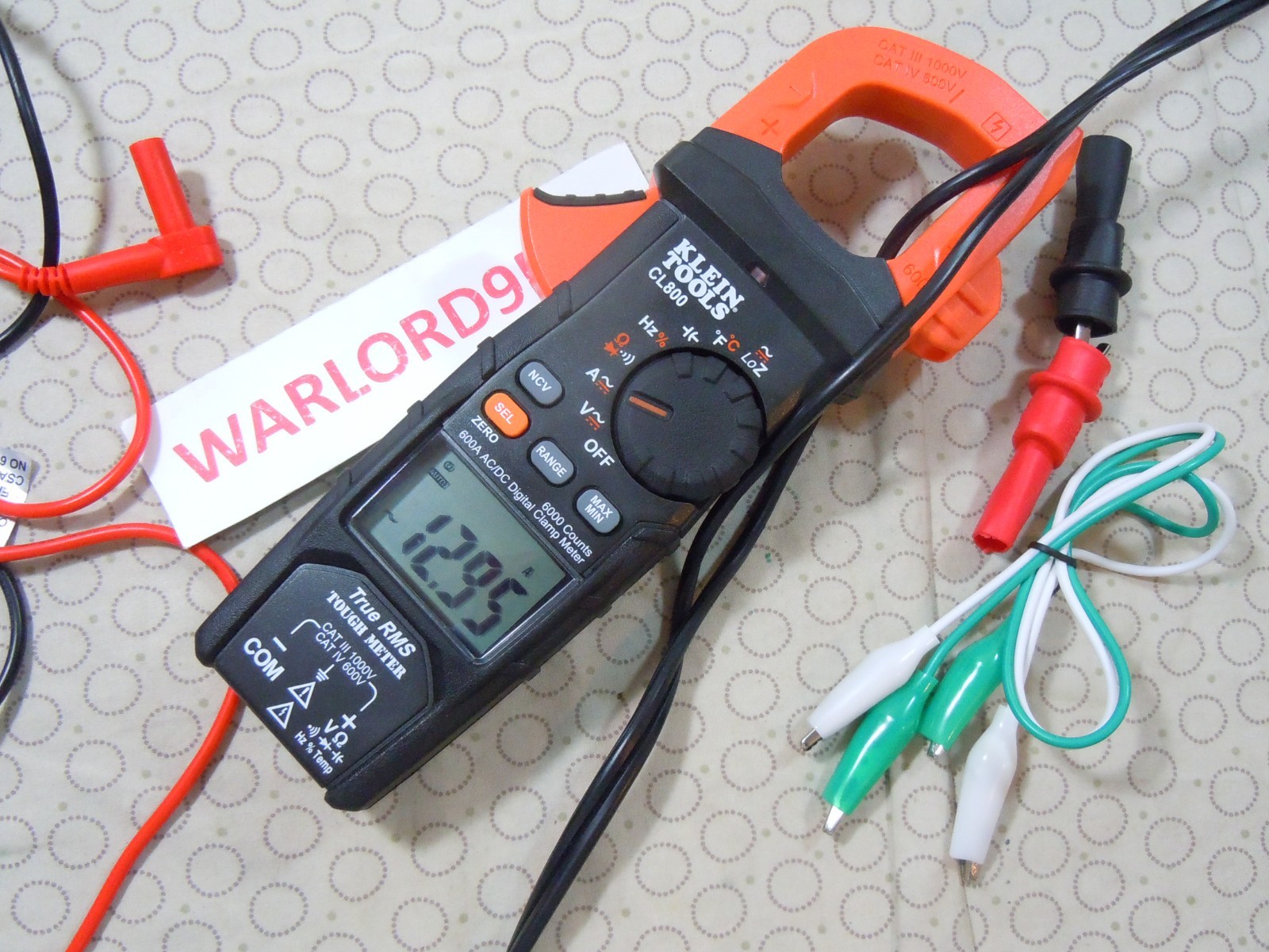 KLEIN TOOLS CL800 TRMS CLAMP METER WITH ACCESSORIES – 0208259.