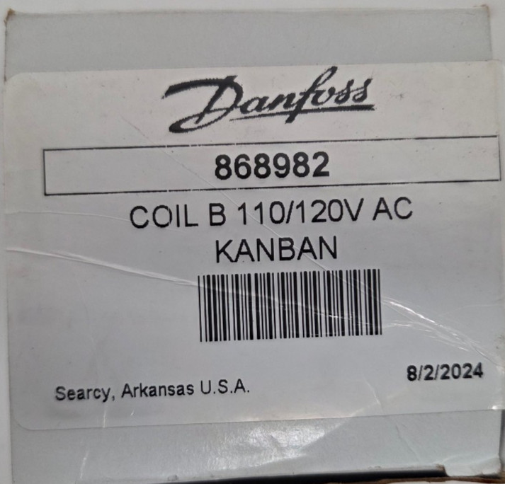 New Danfoss 868982 Hydraulic Power Supply Coil, 110V50 .85A, 120V60 .69A