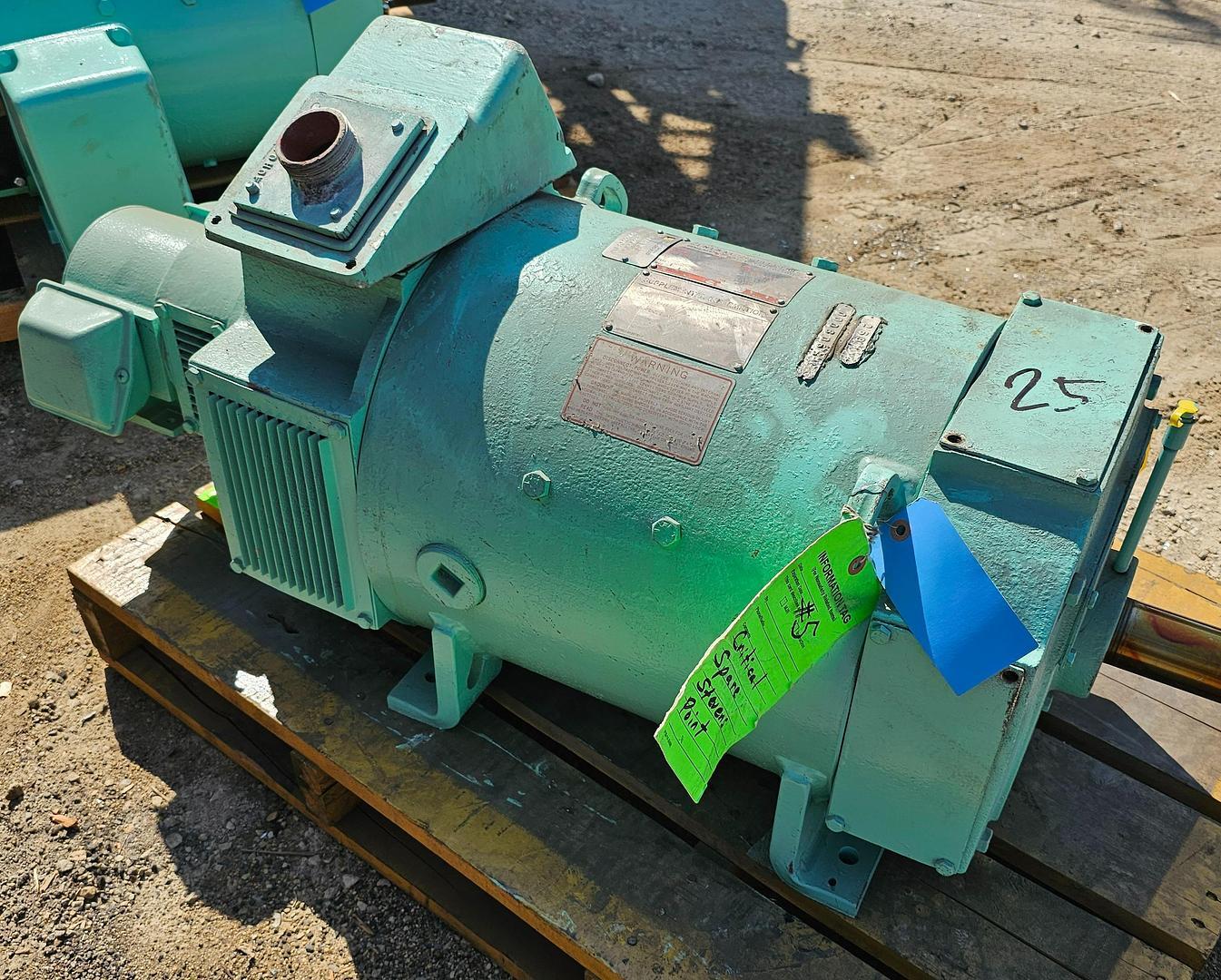25 Hp GE Kinamatic DC Motor 5CD184NA028A810 500 Volt 1150/2000 RPM