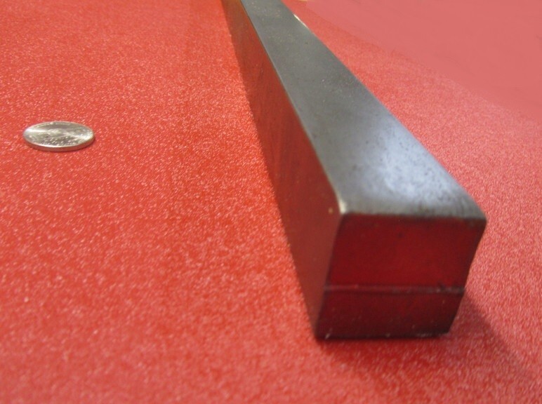 12L14 Square Carbon Steel Bars, 1 1/8″ Square x 1 Ft Length