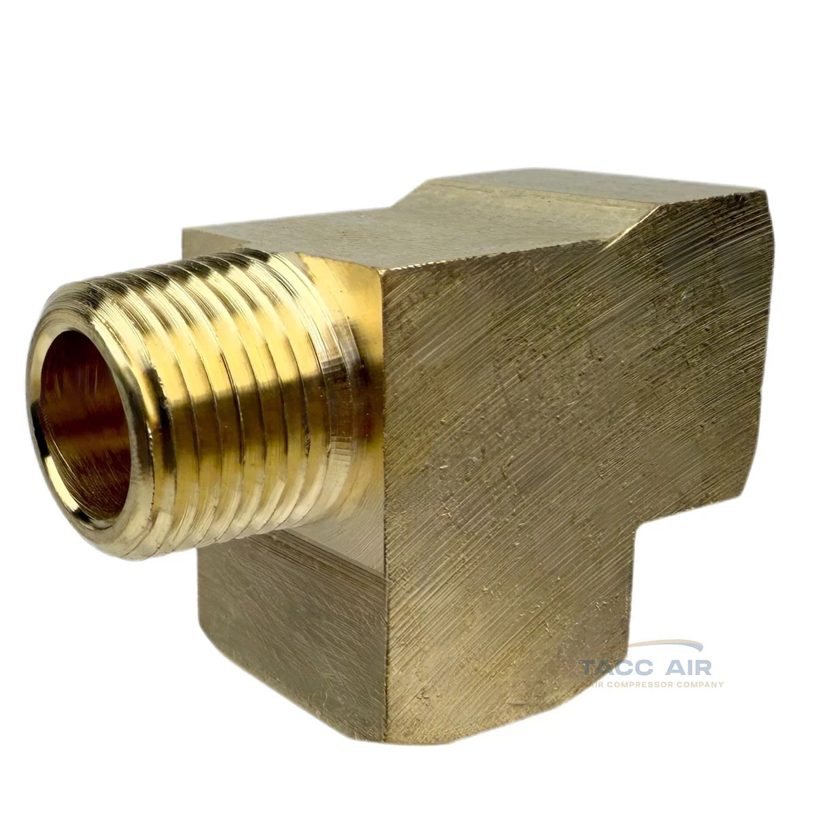 3/8″ NPT Solid Brass Branch Tee Fitting 3 Way With 2 Female And 1 Male Thread