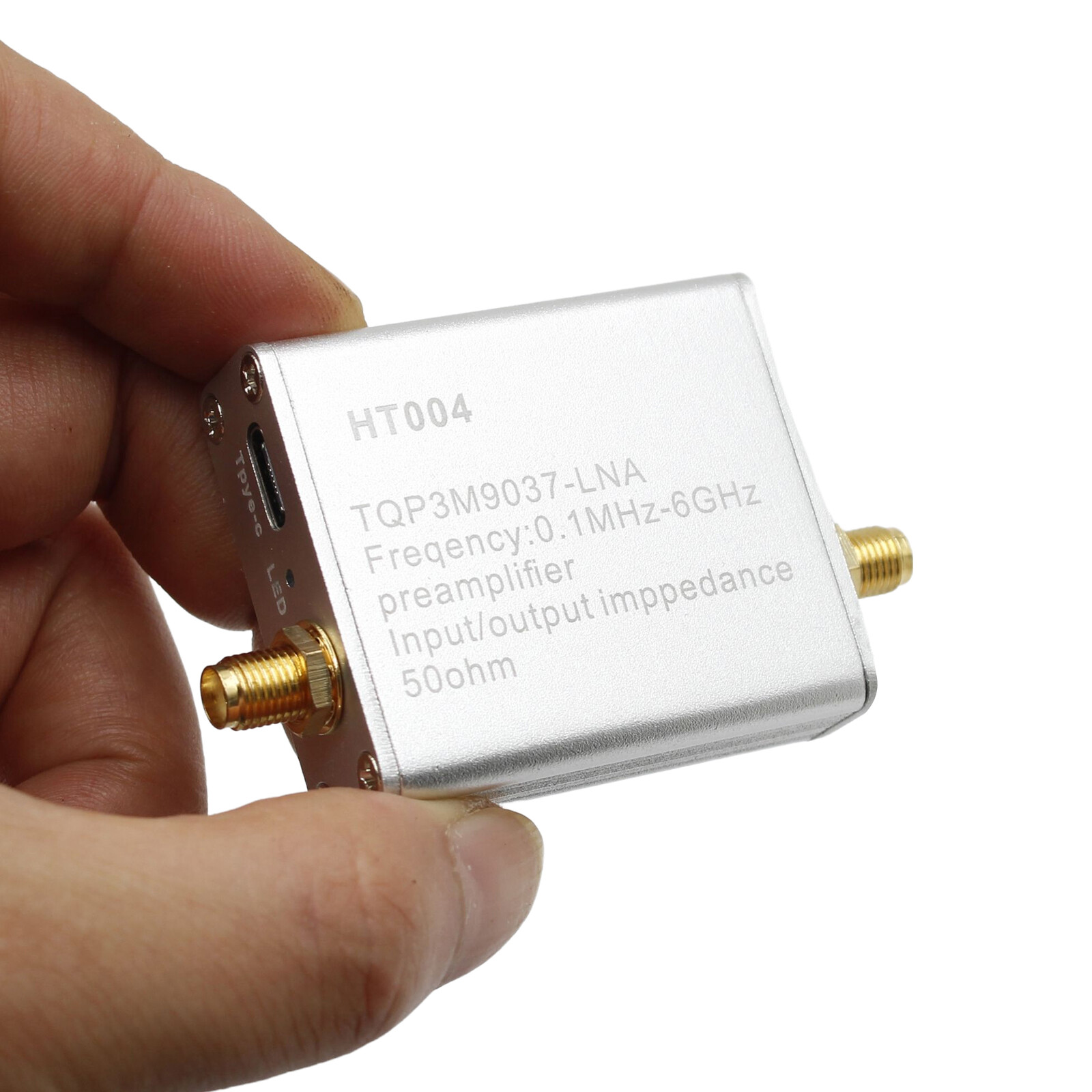 100K-6GHz HT004 Full Band Low Noise Amplifier 20dB High Gain Power Preamplifier.