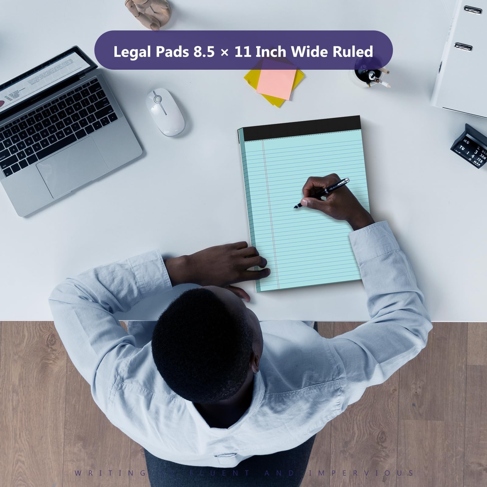 6 Pack Legal Pads 8.5 x 11 College Ruled Colored Note Pads 8.5″ x 11″ Lined P…