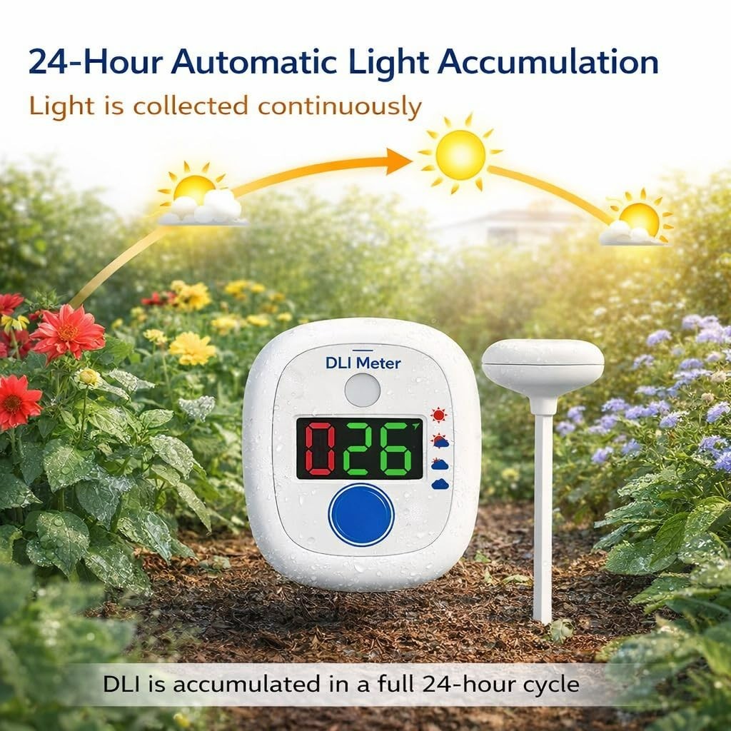 AH-21 Garden Sun Meter,Full Sun,Partial Sun,Partial Shade,Shade,10 Days Historic