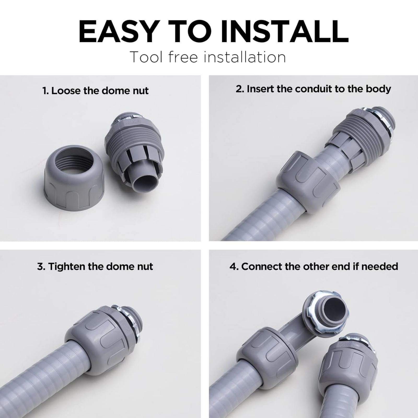 New Non-metallic Liquid Tight Conduit Connector For 125 °C Temperature Index