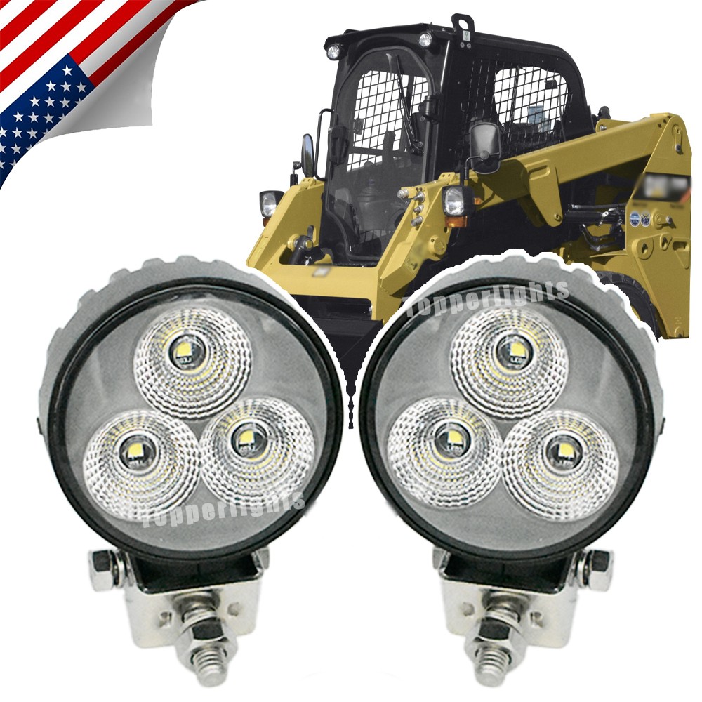 Flood LED Work Lamp Assembly For CAT Skid Loader 289D3 277D 289D 226D 239D3 249D