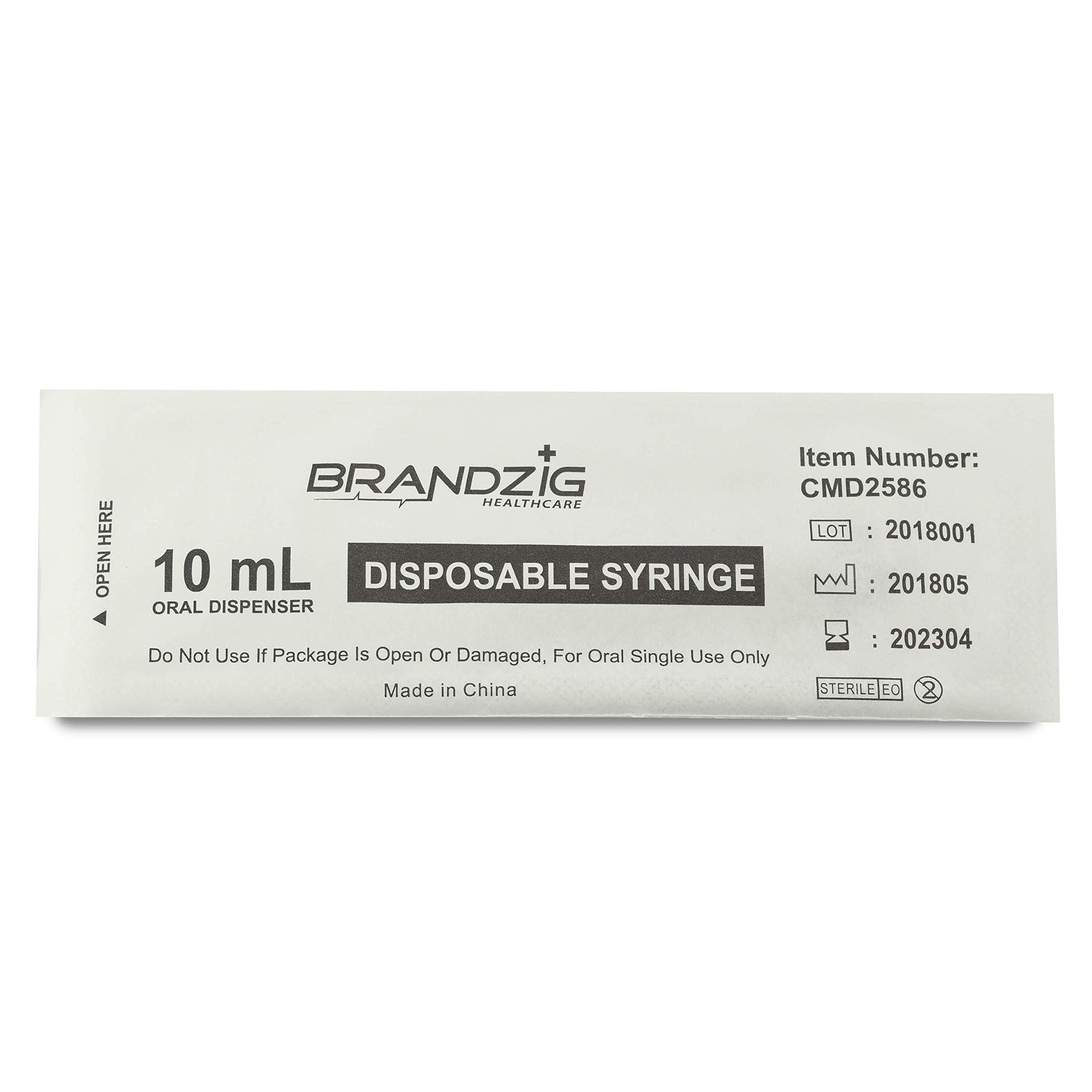 10ml Oral Syringes – 100 Pack – Luer Slip Tip, 100 Count (Pack of 1), clear