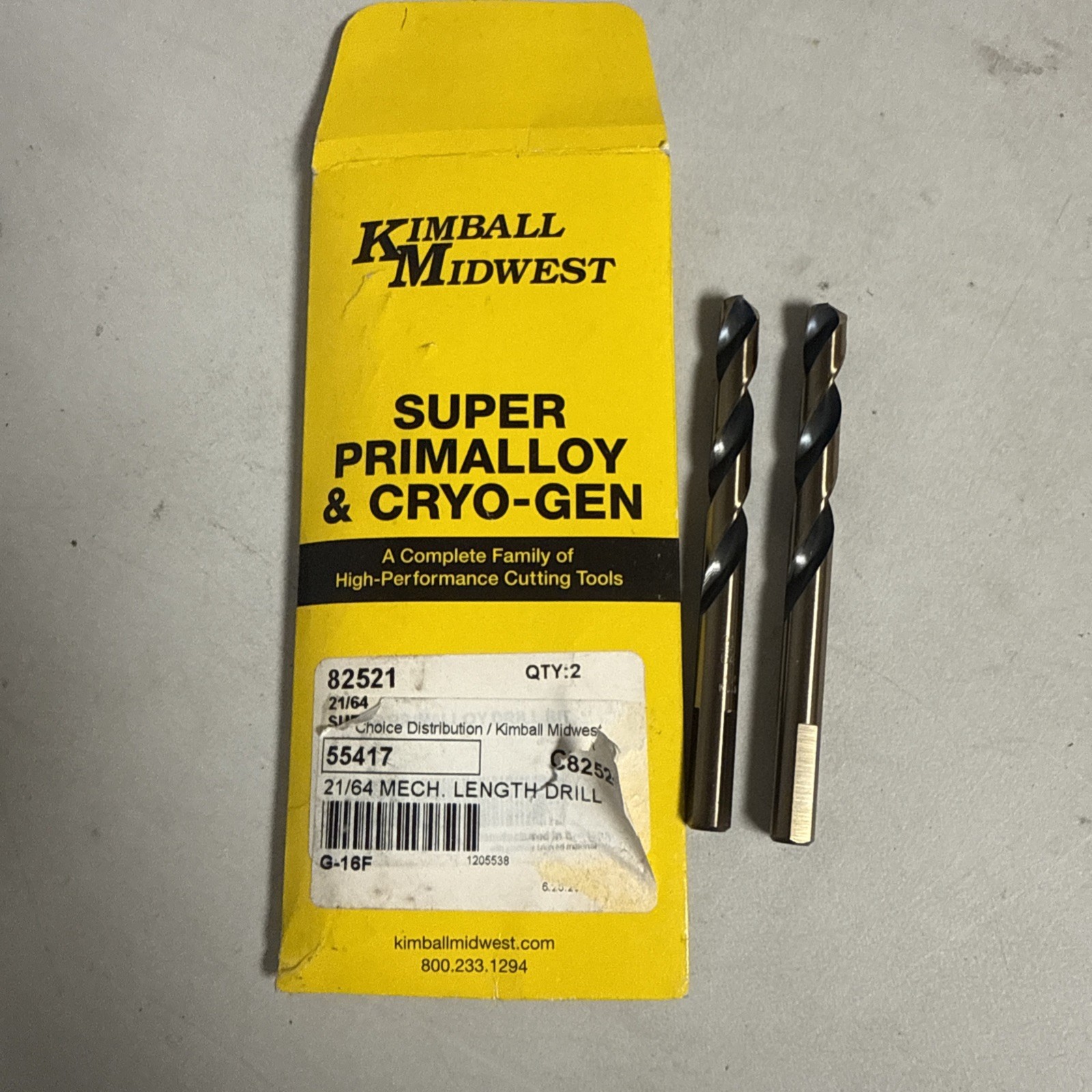 kimball midwest drill bits 82521 OTY:2