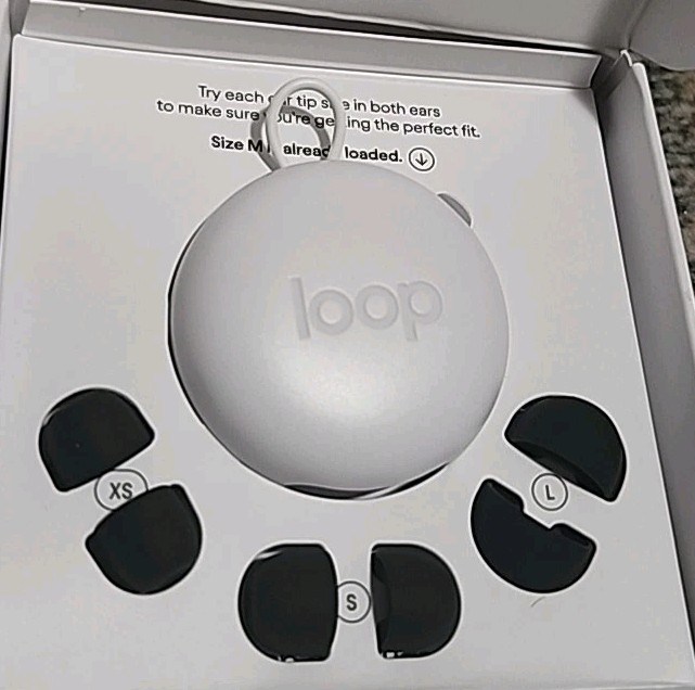 (x2) Loop Quiet 2 Ear Plugs for Noise Reduction 14 Rating BLACK Open Box