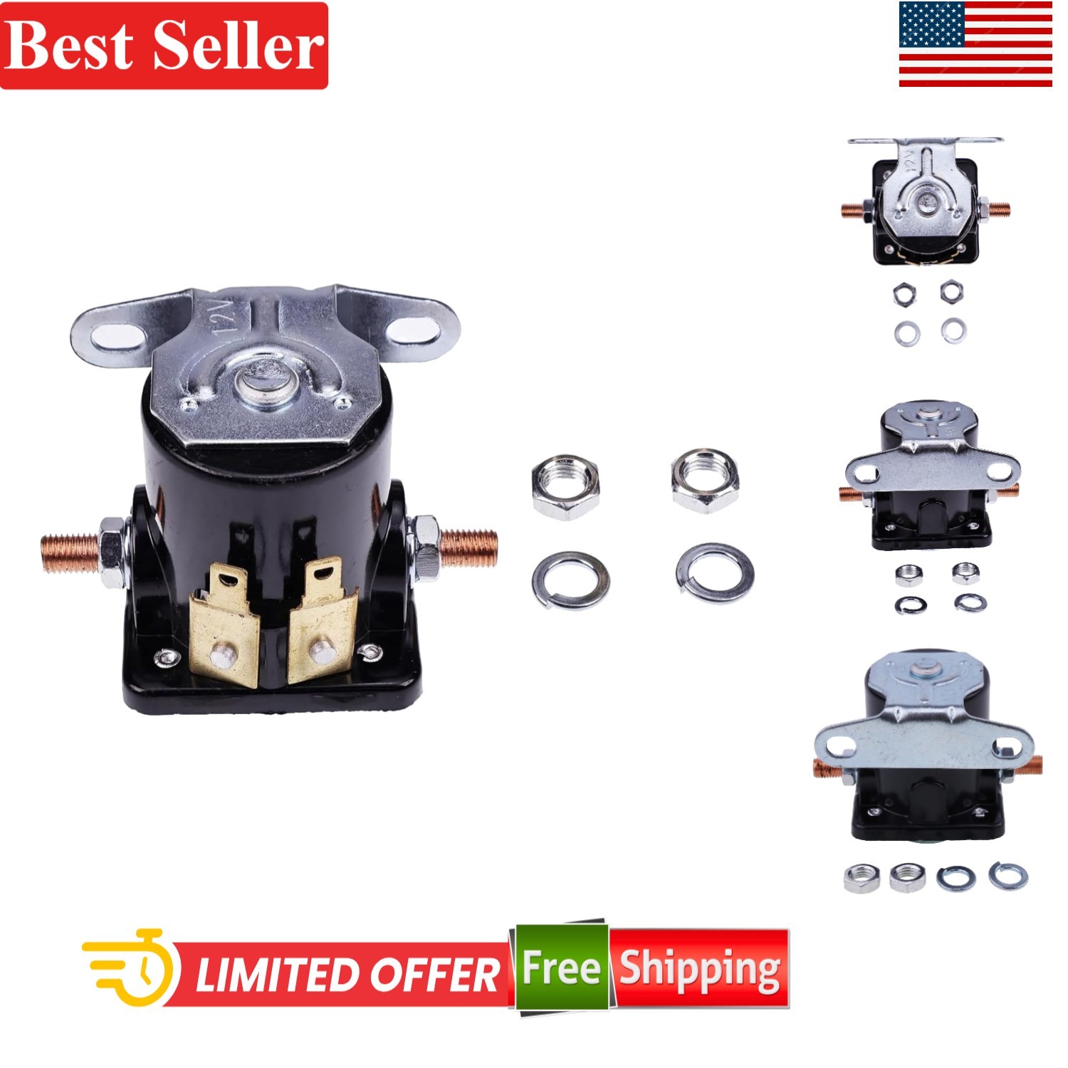 12V Starter Relay Solenoid Compatible with Onan RV Generators